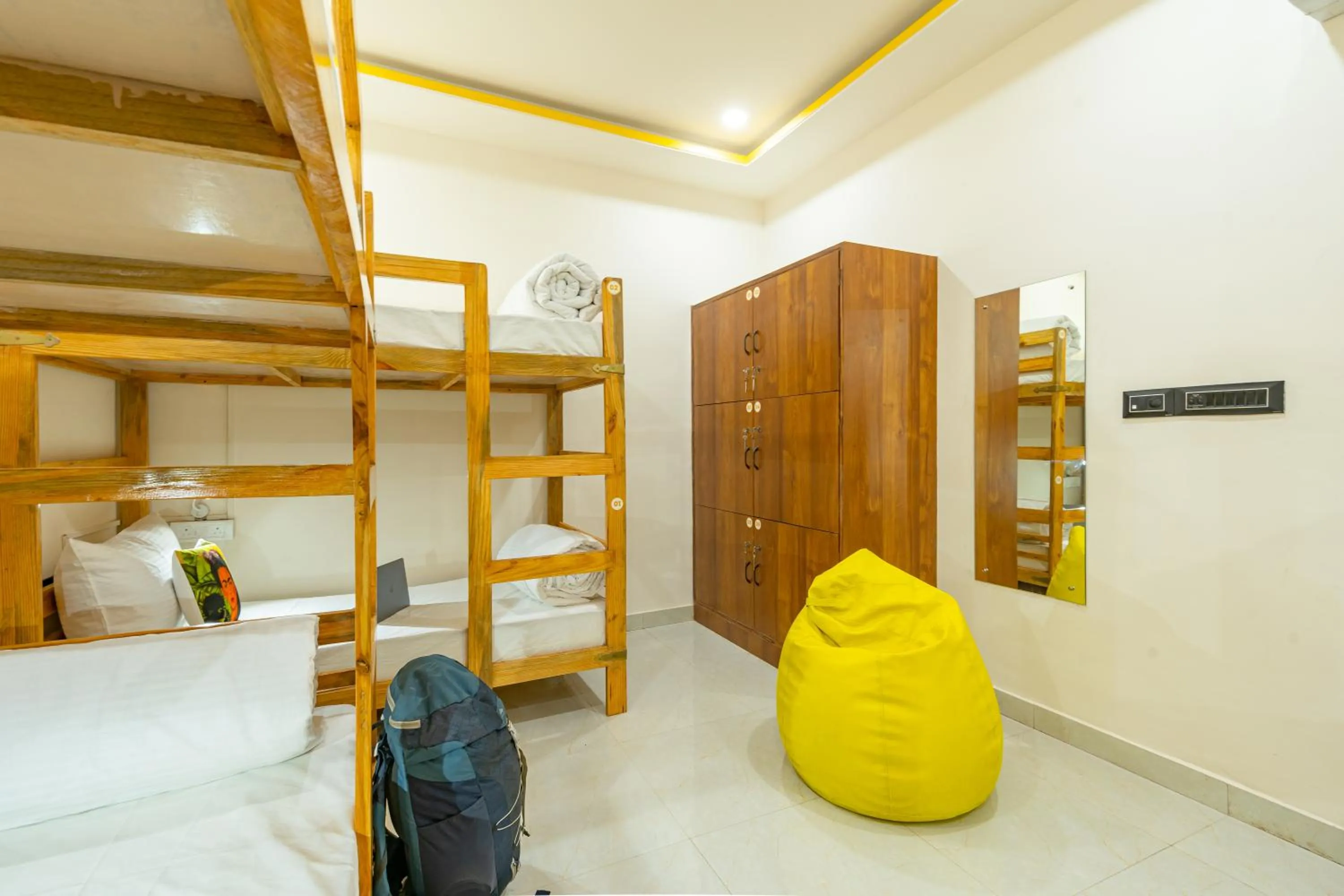 Bed in The Social Stays Jaipur formerly ArtBuzz