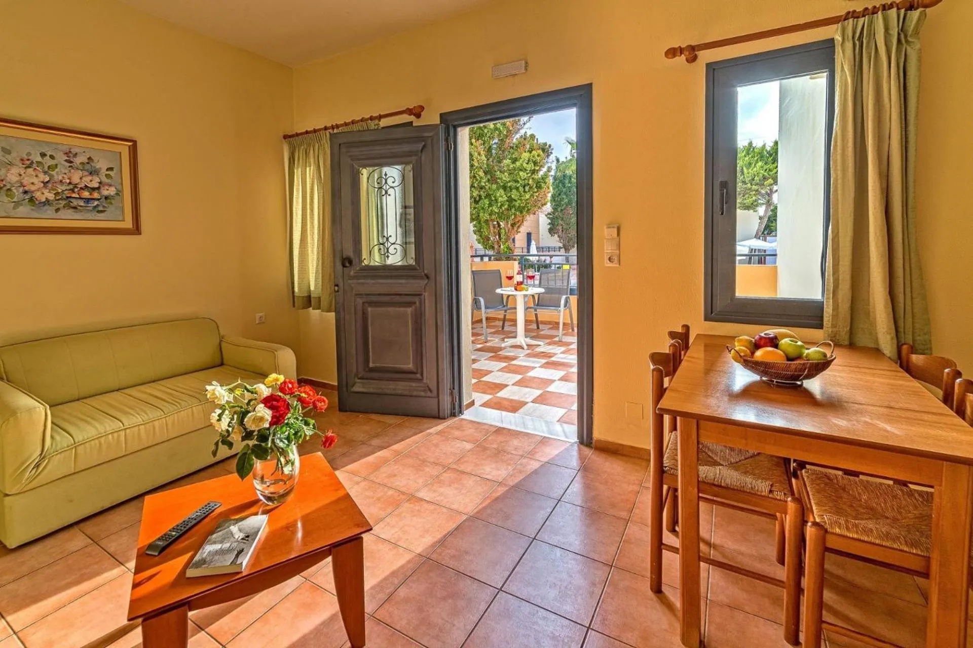 Patio in Blue Aegean Hotel & Suites