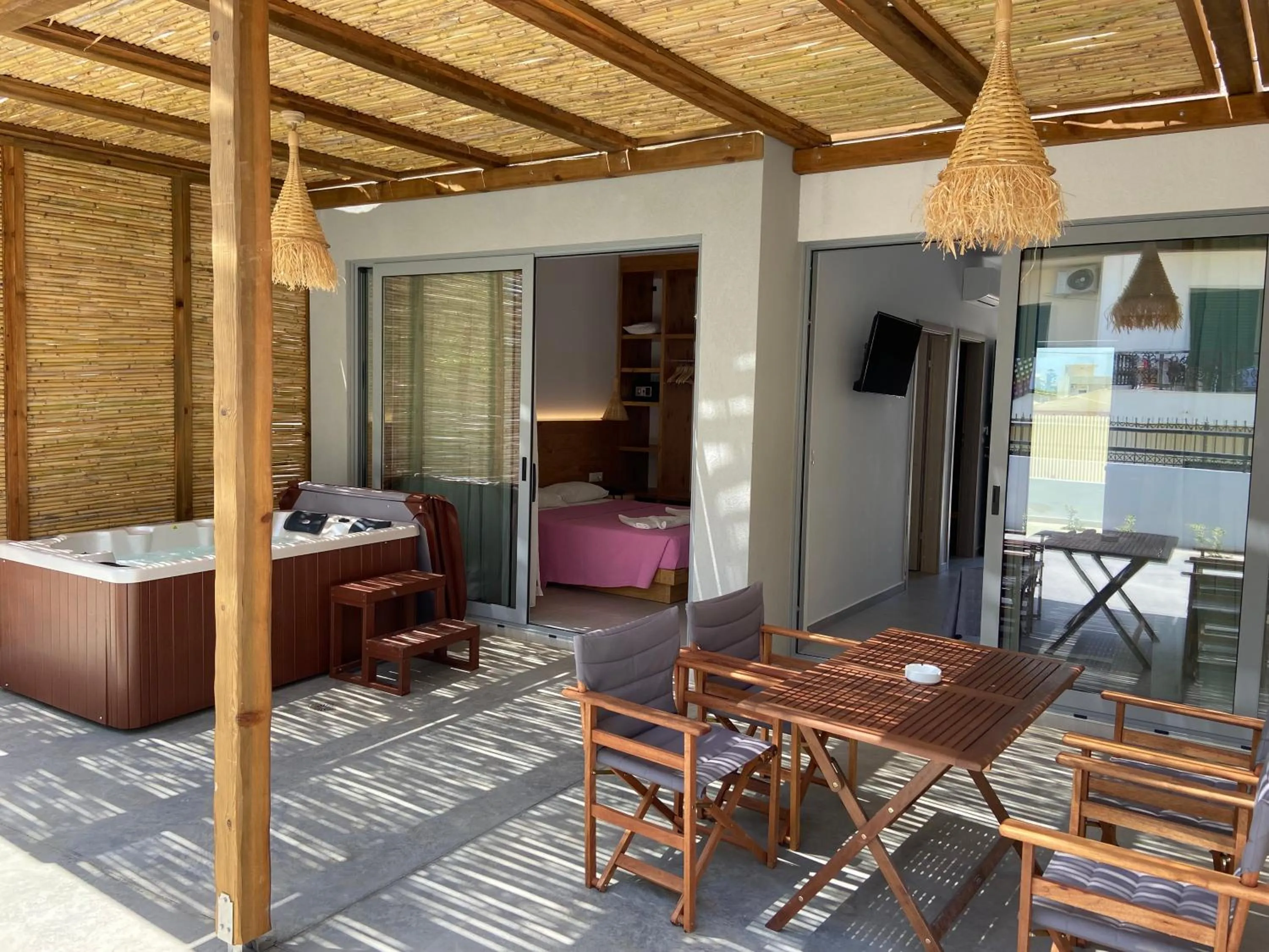 Open Air Bath in Blue Aegean Hotel & Suites