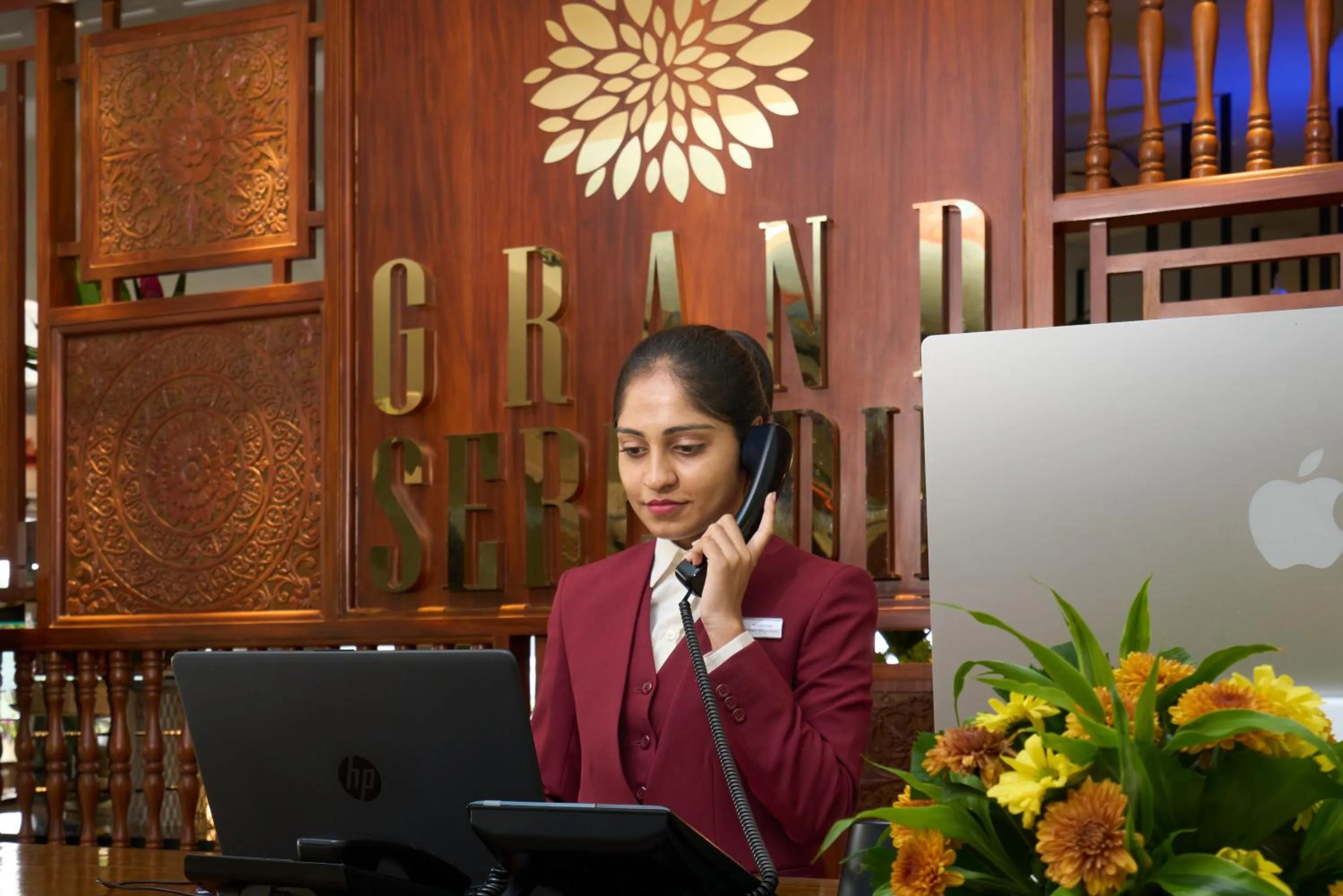 Staff in Grand Serendib Hotel