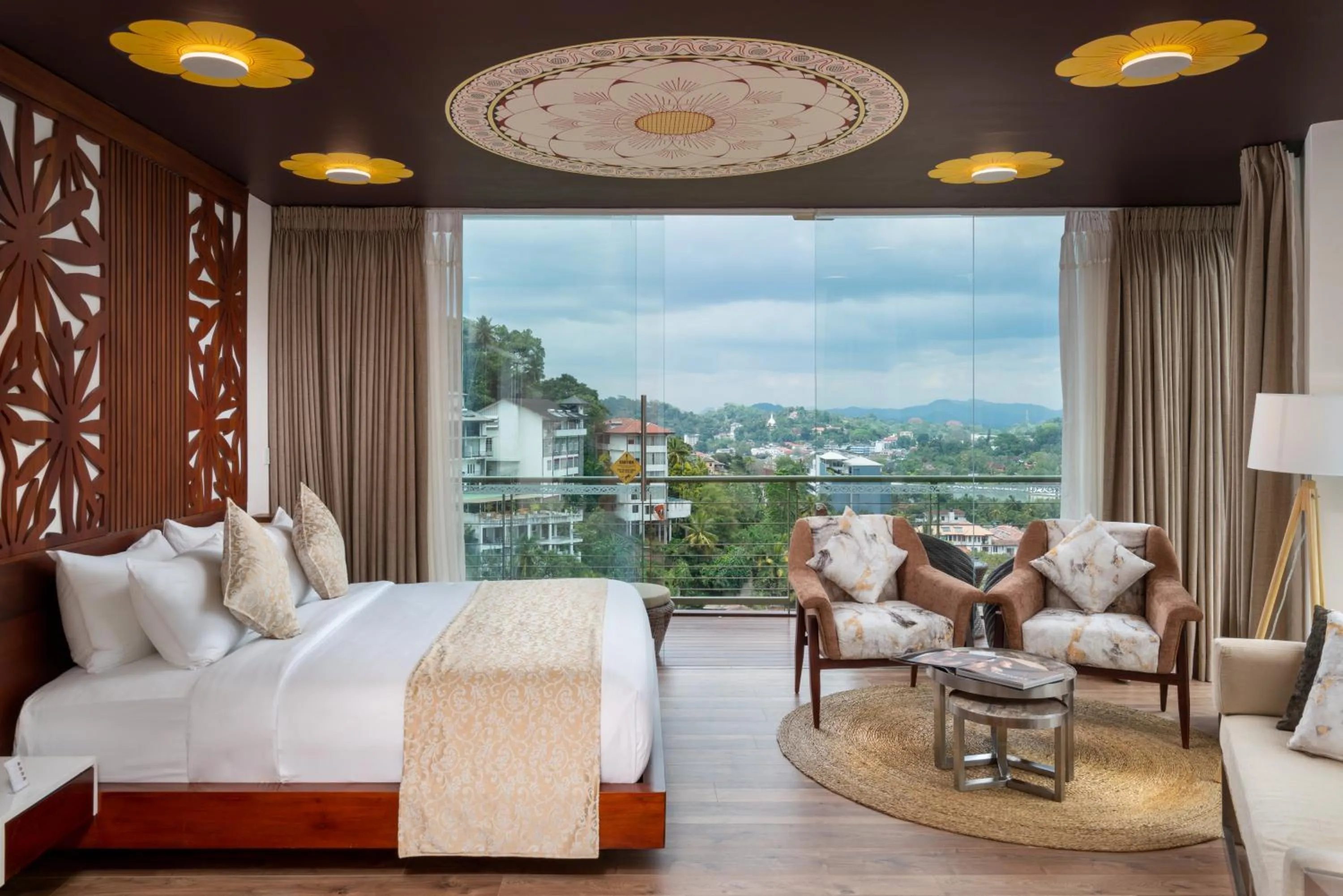 Bed in Grand Serendib Hotel