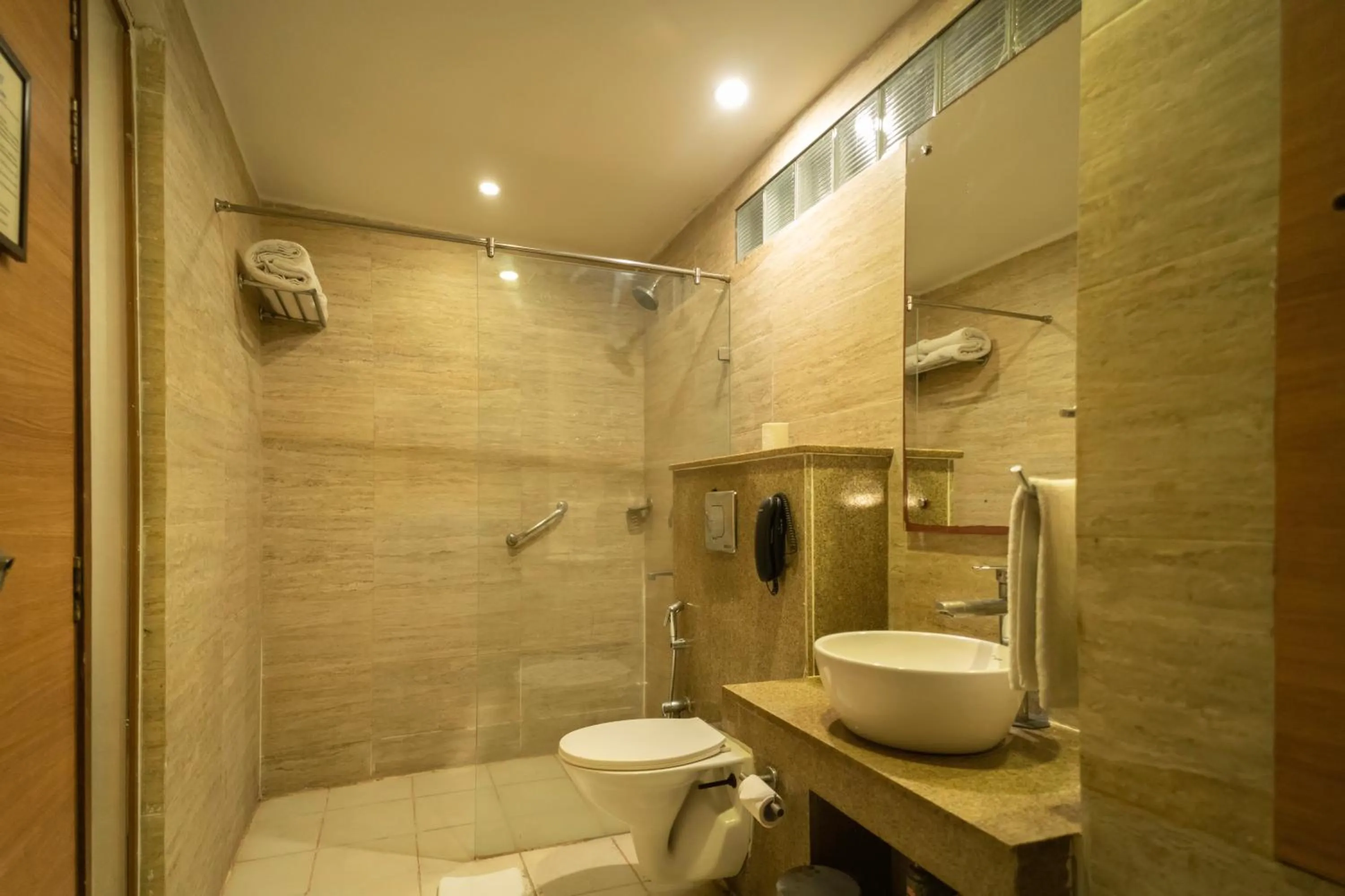 Bathroom in Sparrow Hotel Managed by Siara Sariska Alwar