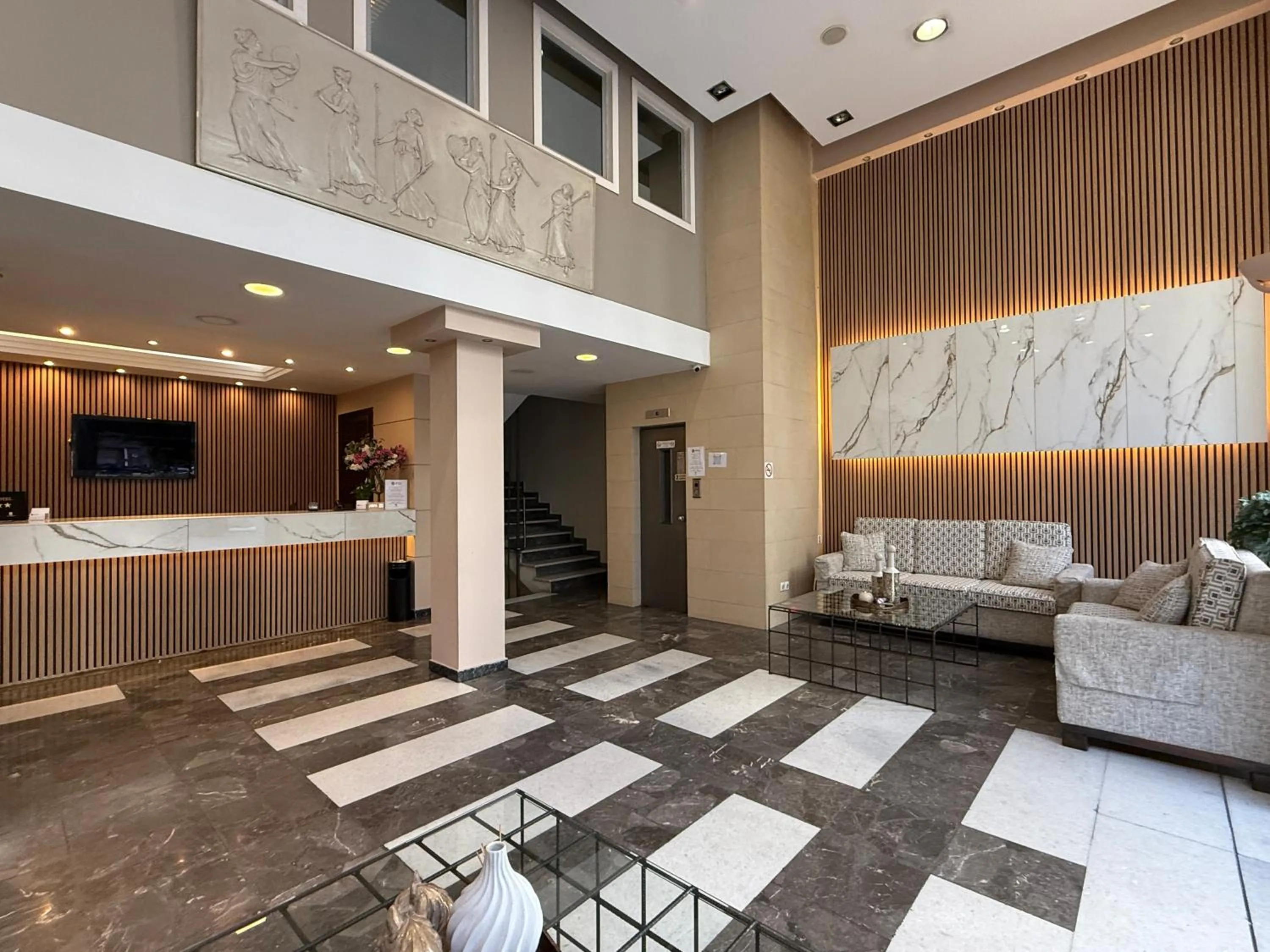 Lobby or reception in Glaros Hotel