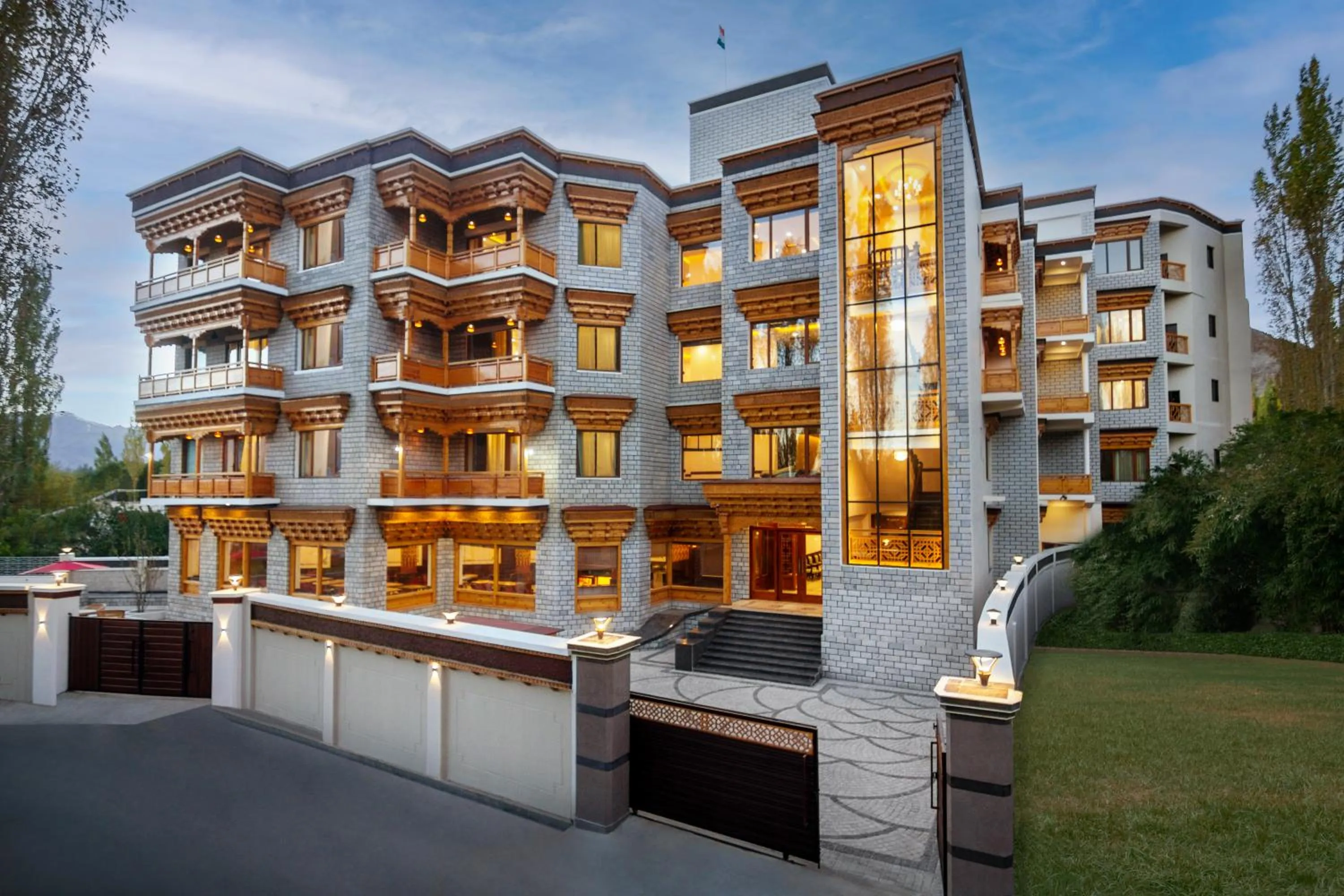 Property building in Hotel Gyalpo Residency - A Mountain View Luxury Hotel in Leh