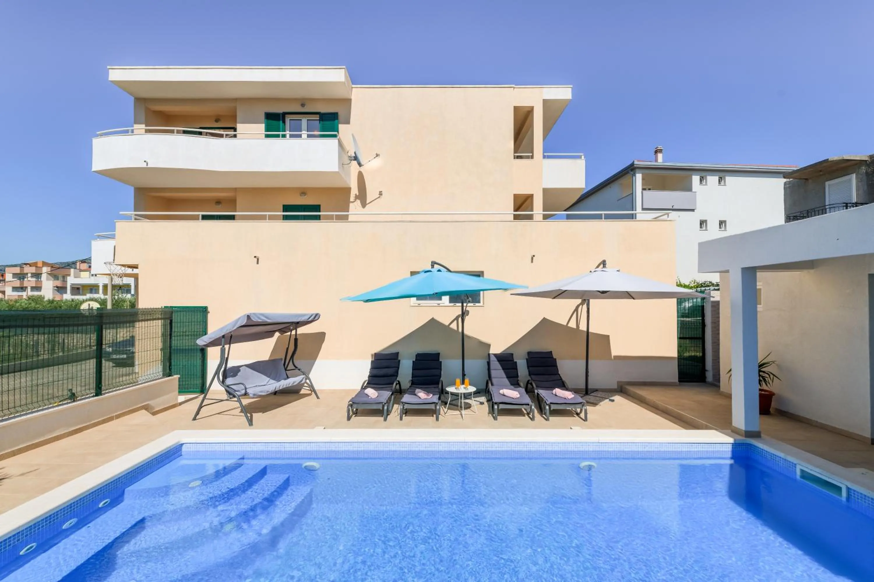 Property building in Apartment Renata + PRIVATE swimming pool in SPLIT