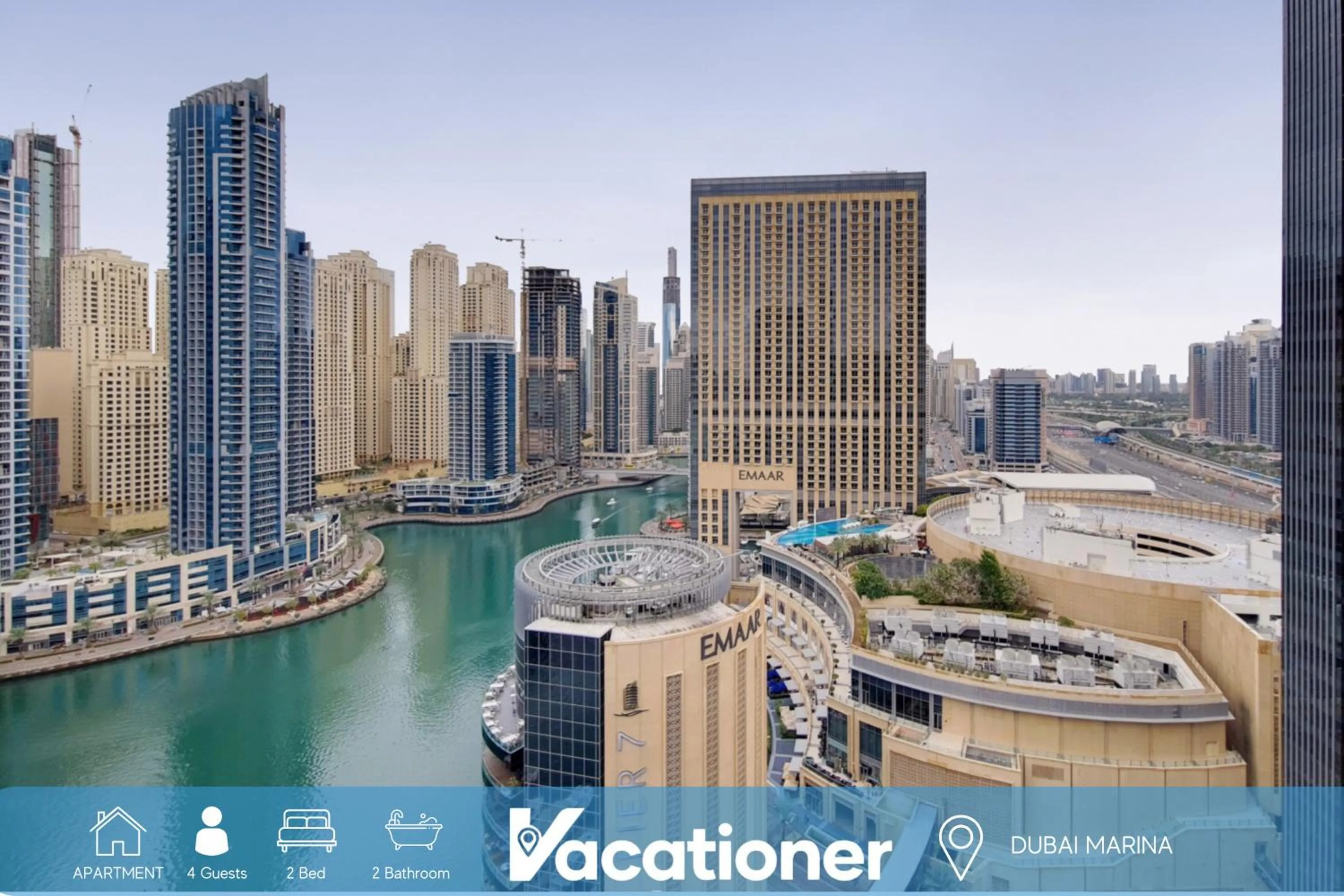 View (from property/room) in Silverene Tower B, Dubai Marina - Vibrant Two Bedroom