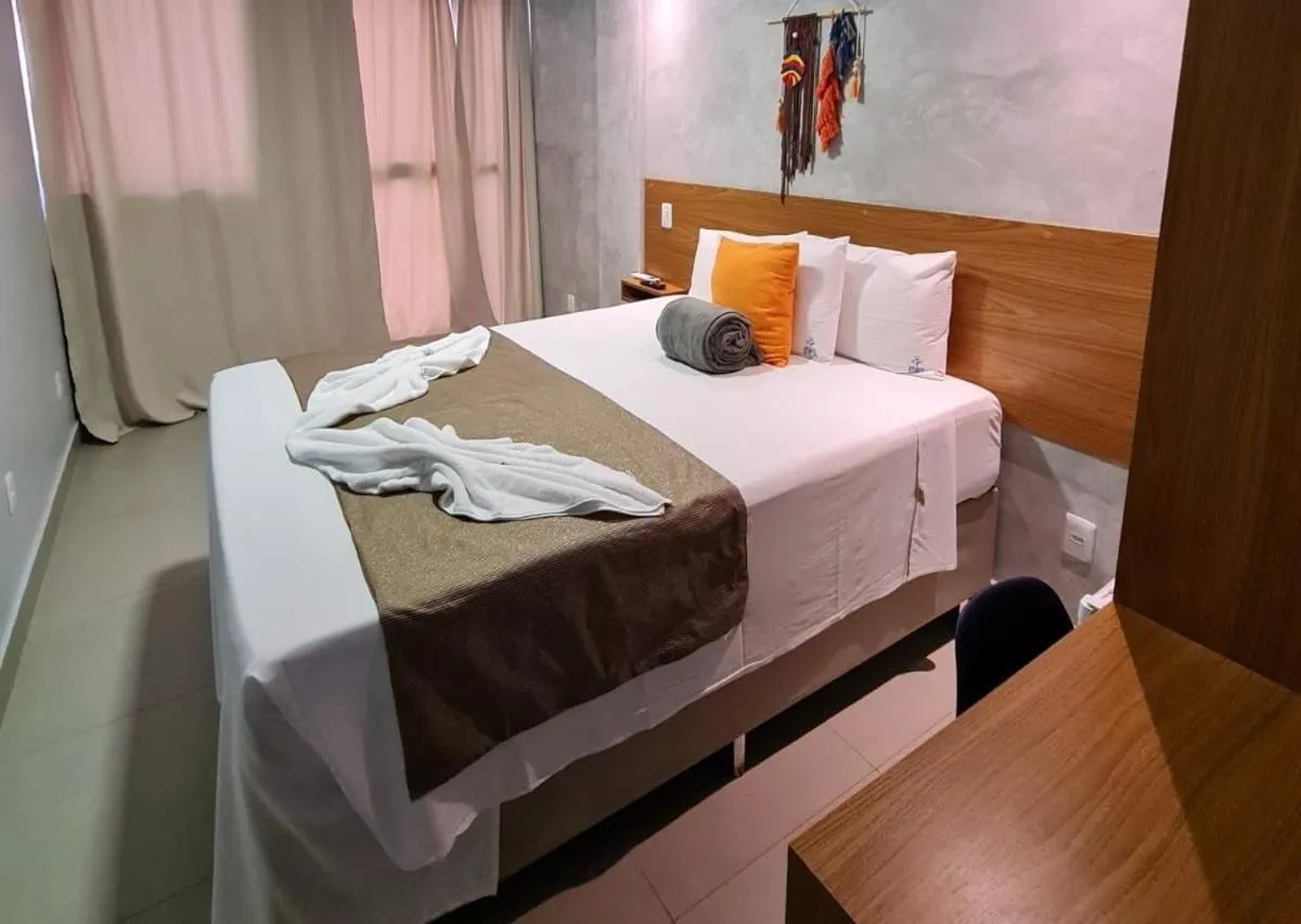 Bedroom, Bed in Pousada Atlantic