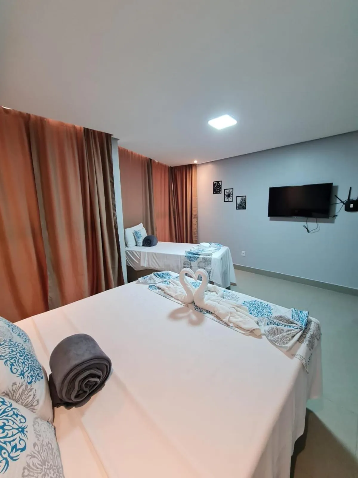 Bedroom, Bed in Pousada Atlantic