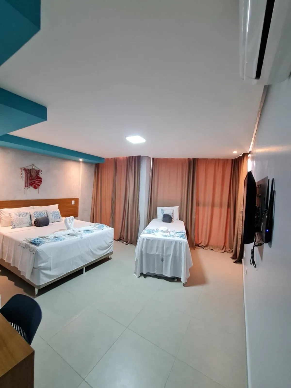 Bedroom, Bed in Pousada Atlantic