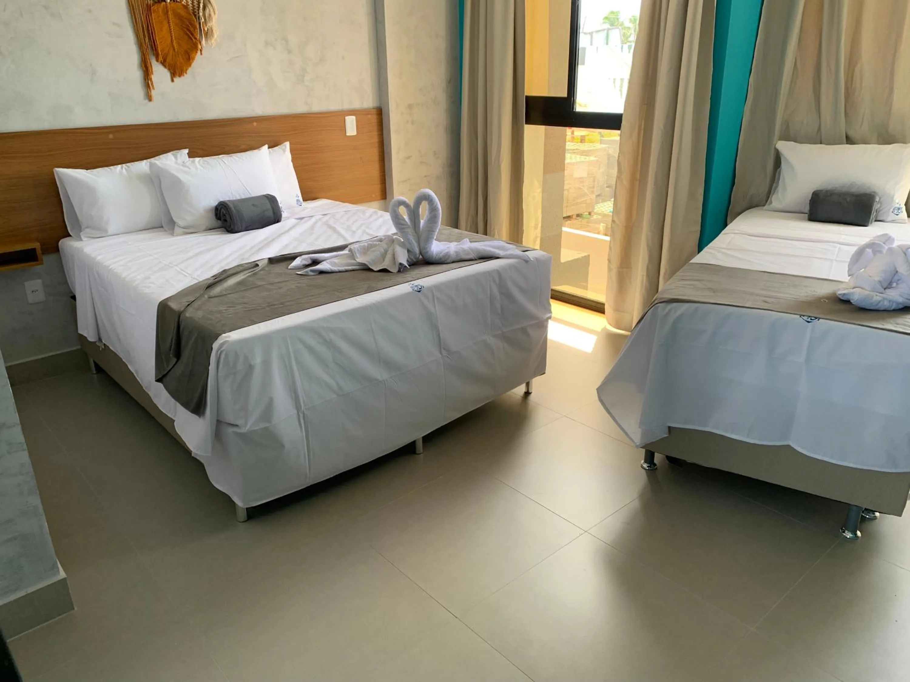 Bed in Pousada Atlantic