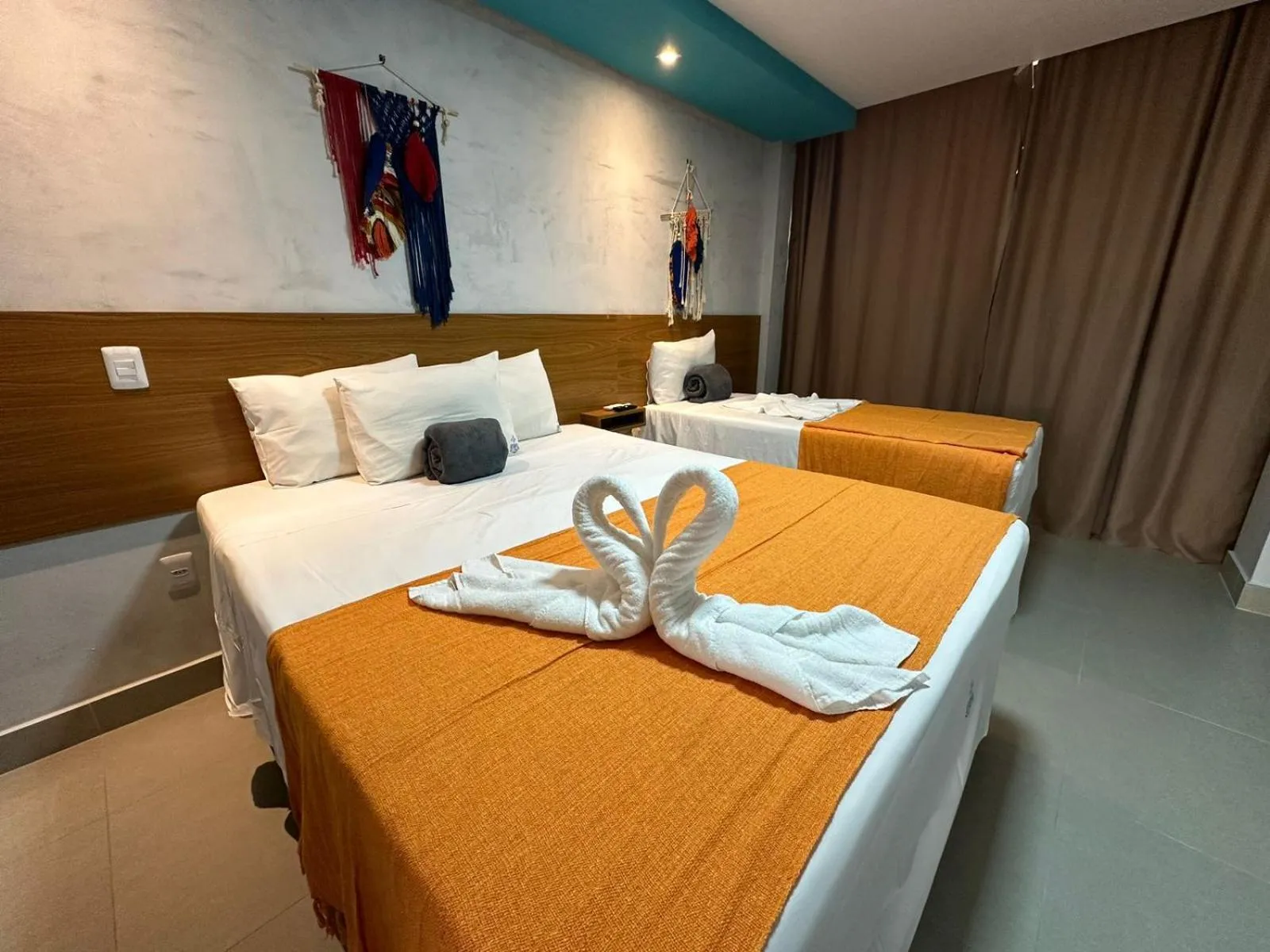 Bed in Pousada Atlantic