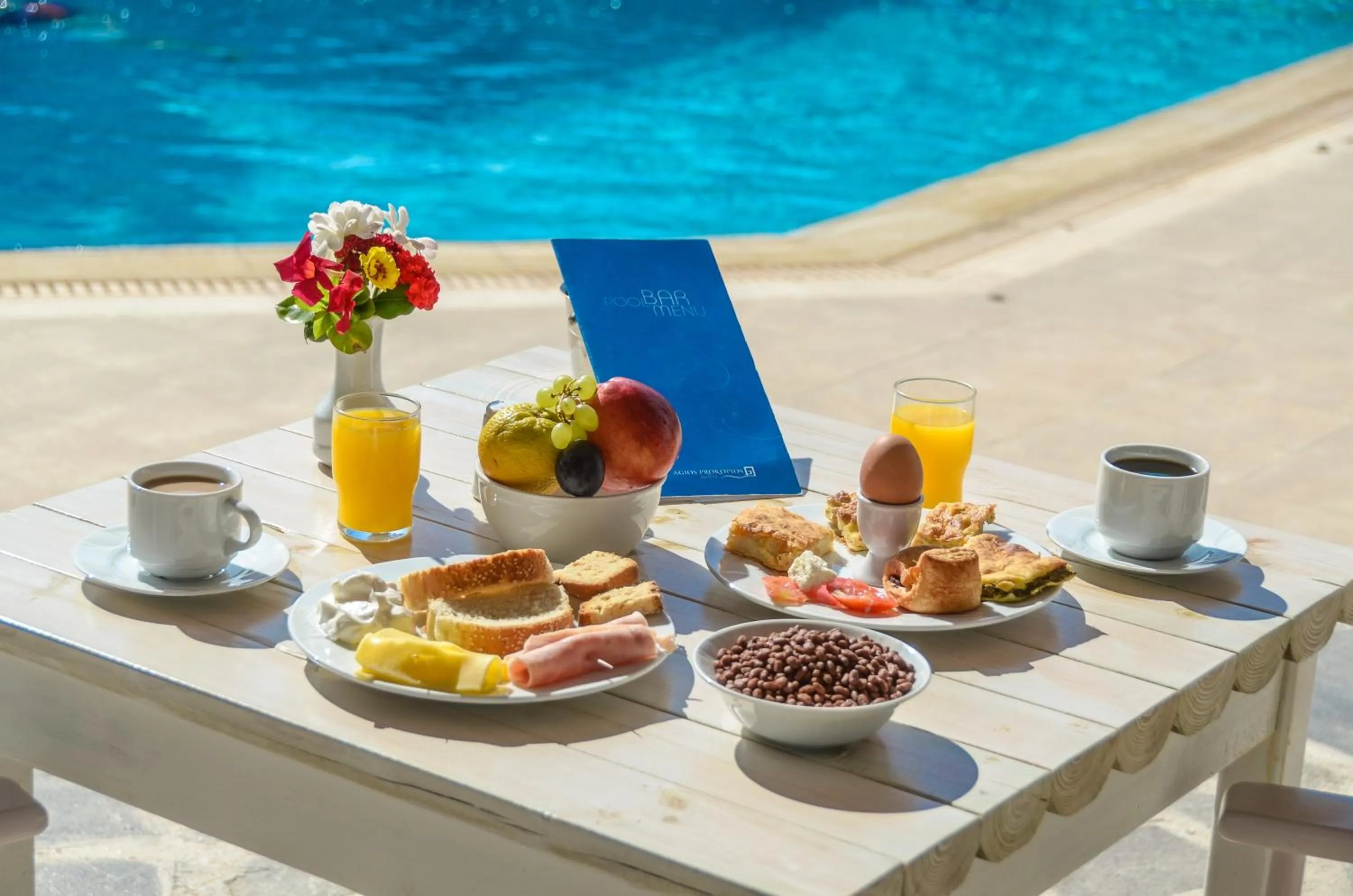 Buffet breakfast in Agios Prokopios Hotel