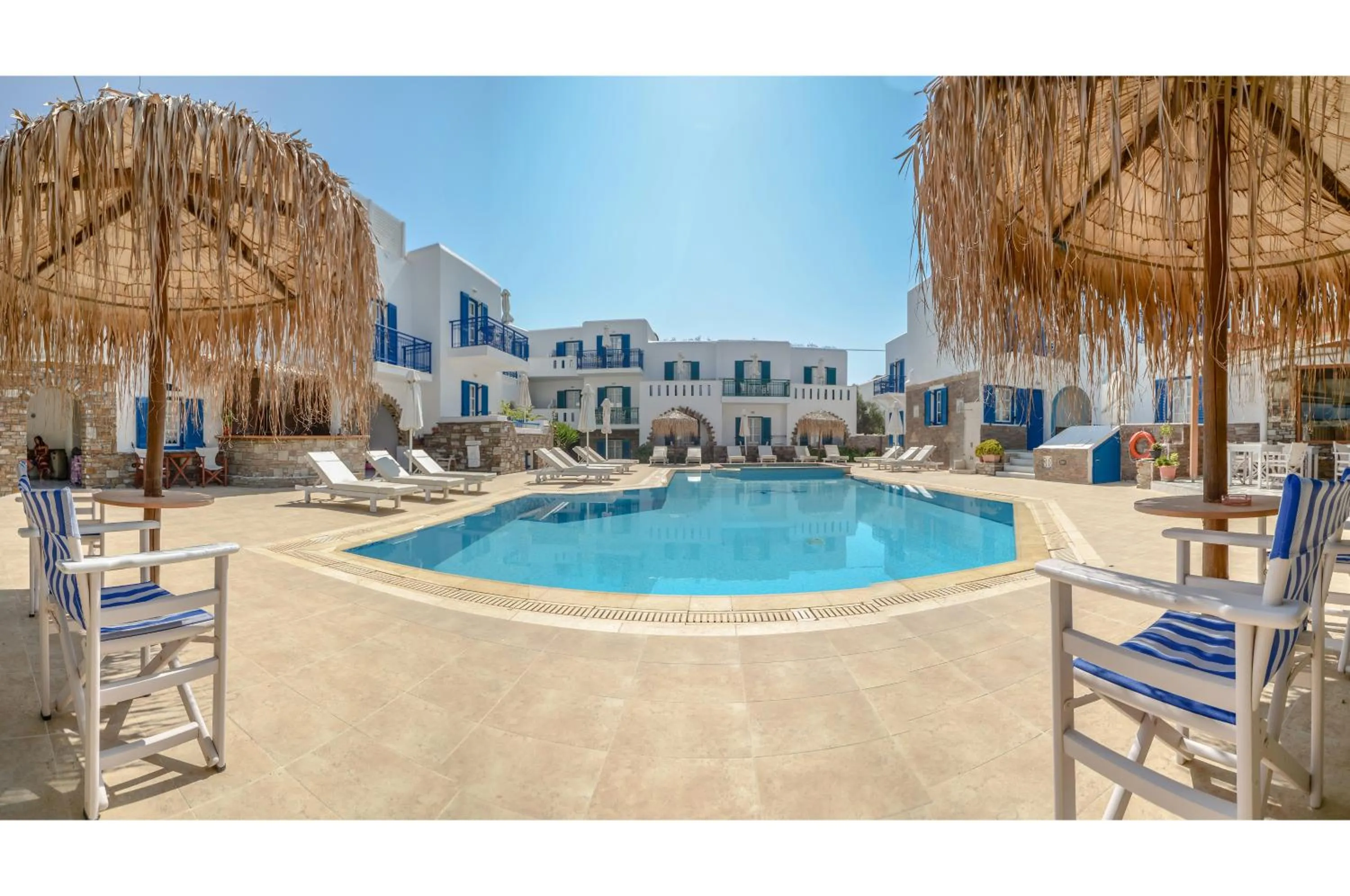 Pool view in Agios Prokopios Hotel