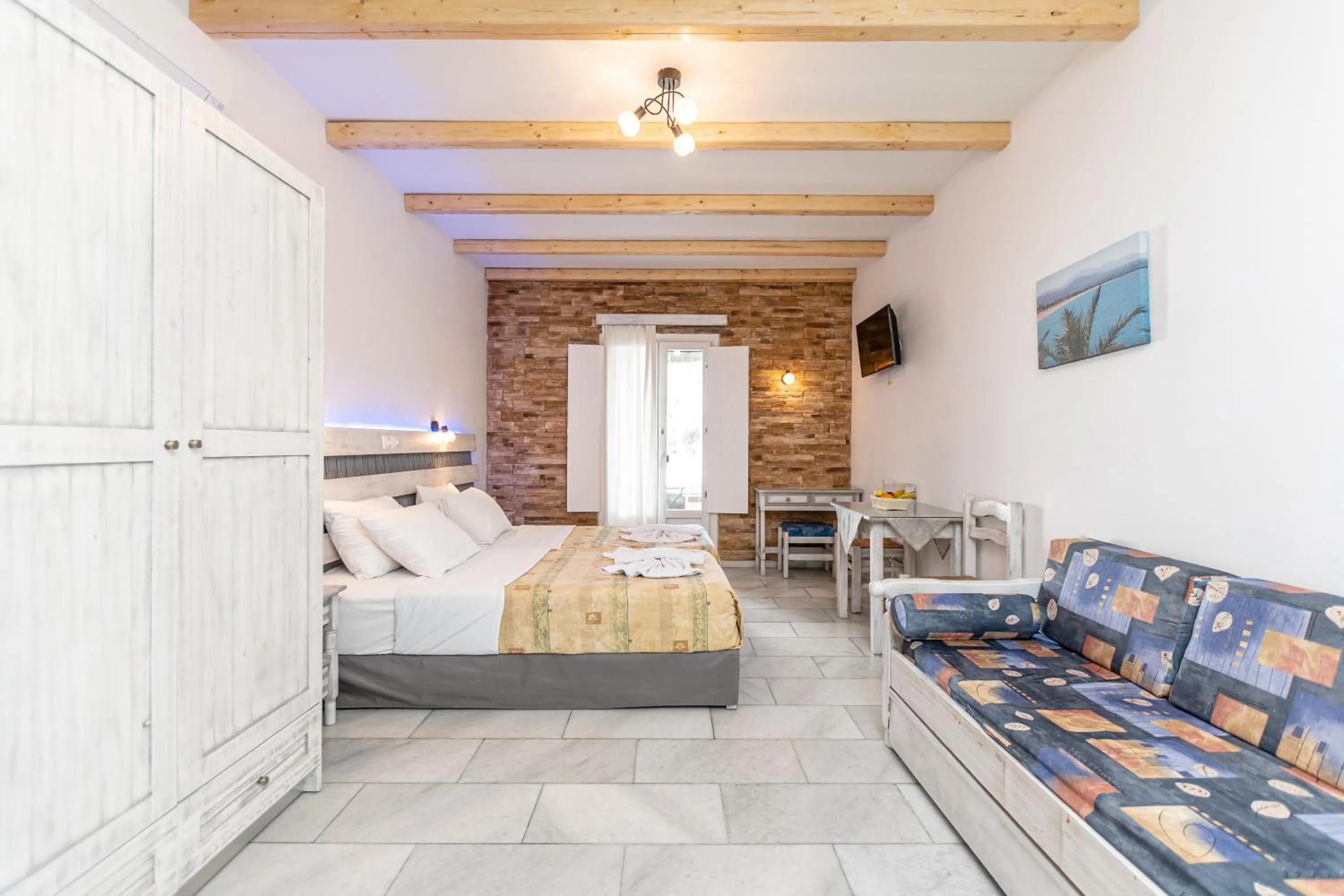 Bedroom, Bed in Agios Prokopios Hotel