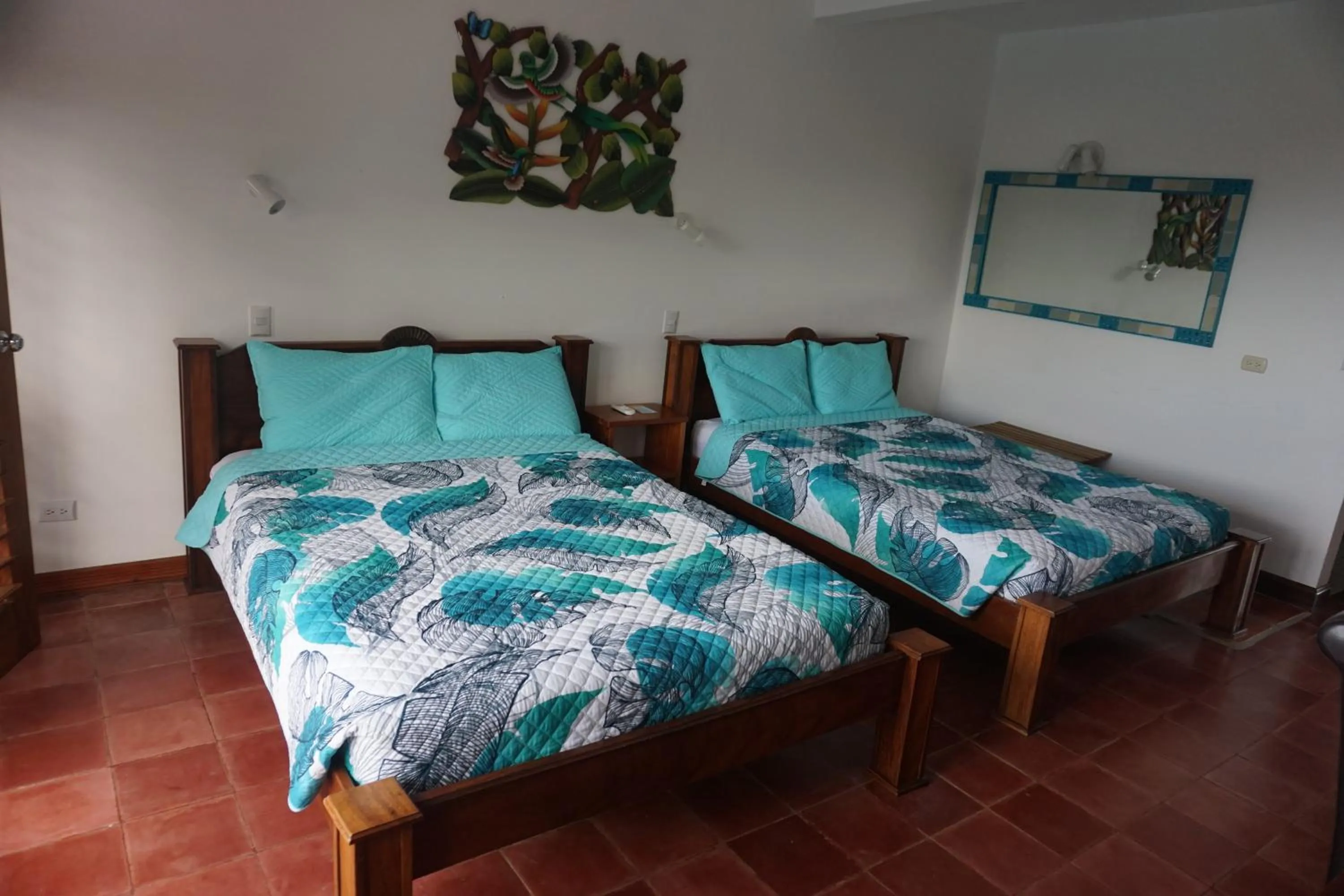 Bed in Hotel Planeta Sano