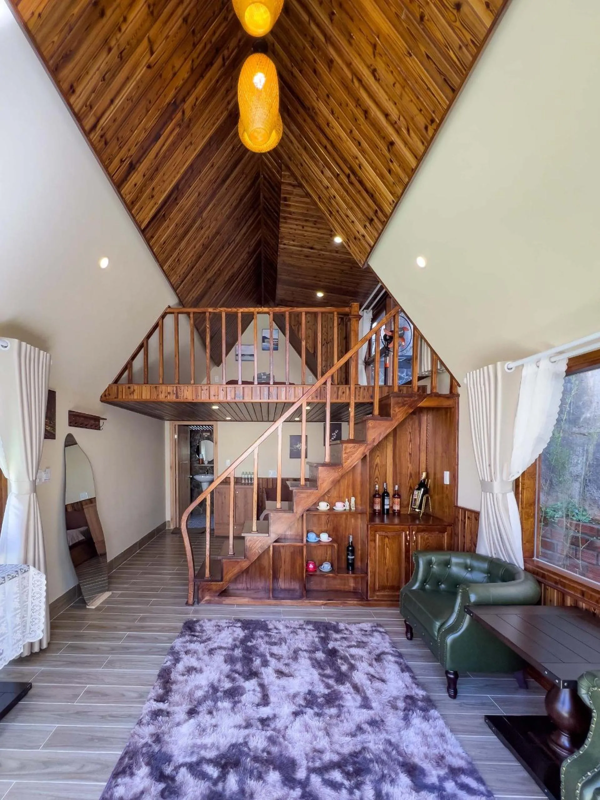 Living room, Bed in Nhà Sói Homestay Da Lat