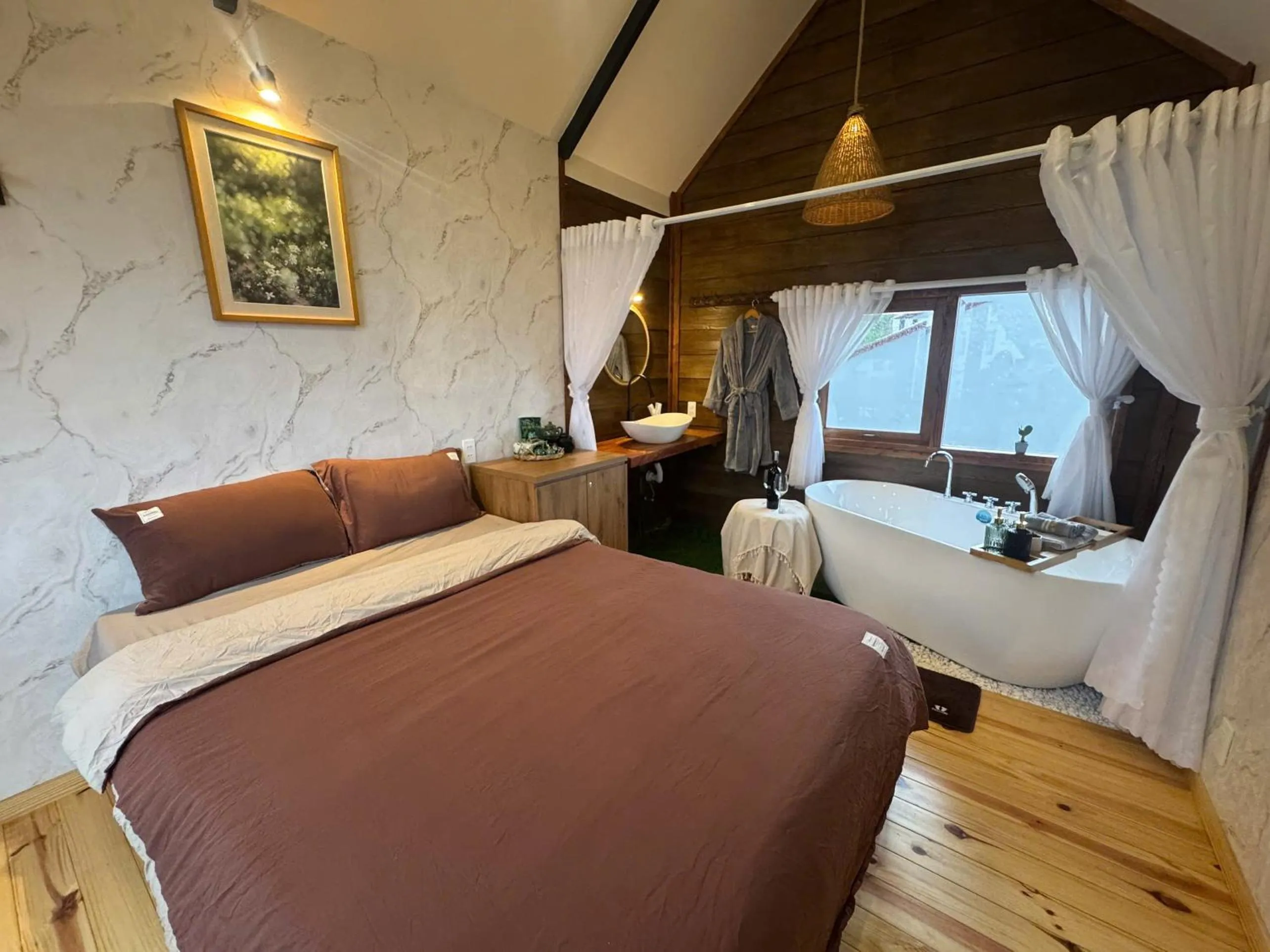 Bed in Nhà Sói Homestay Da Lat