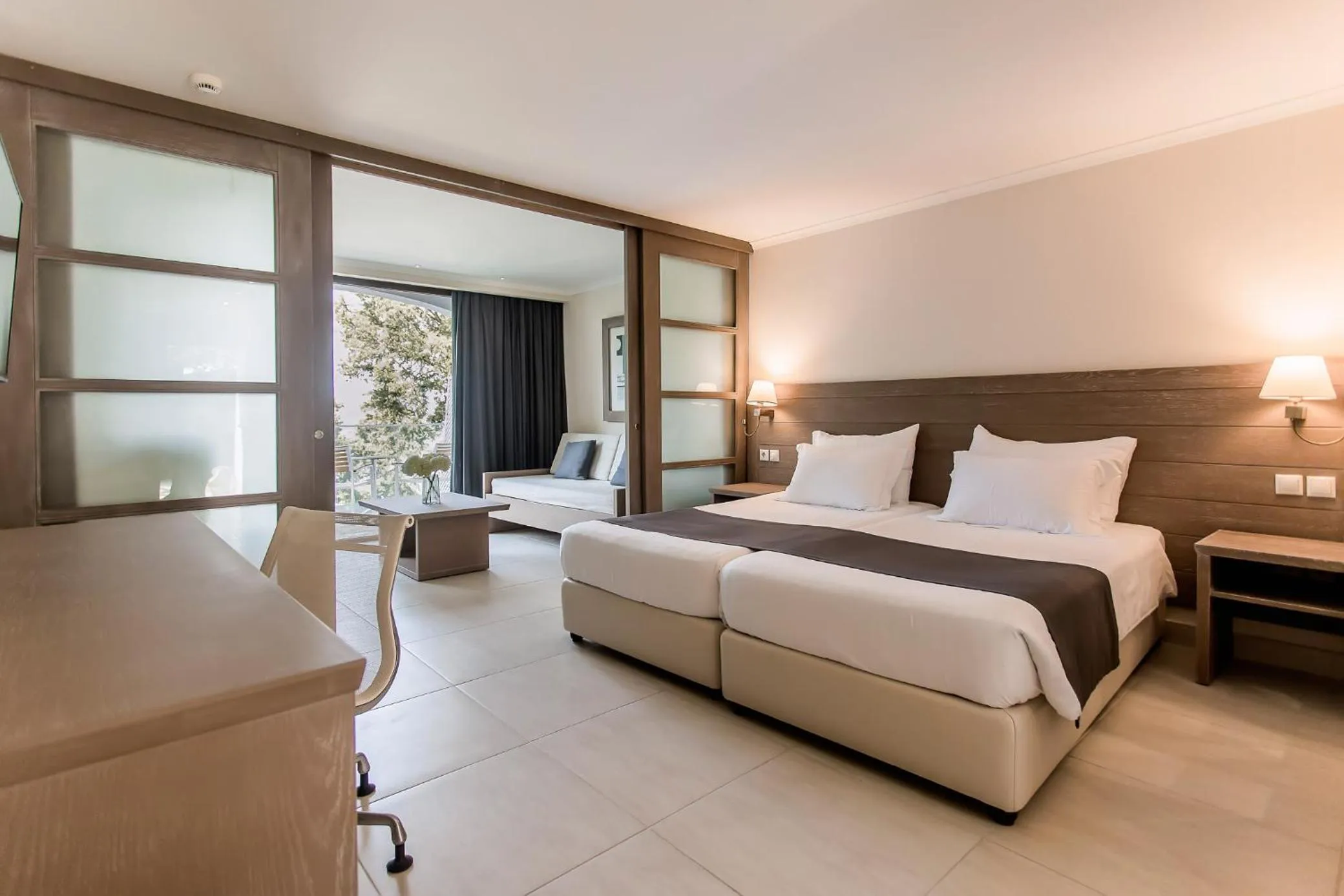 Bedroom, Bed in Corfu Holiday Palace