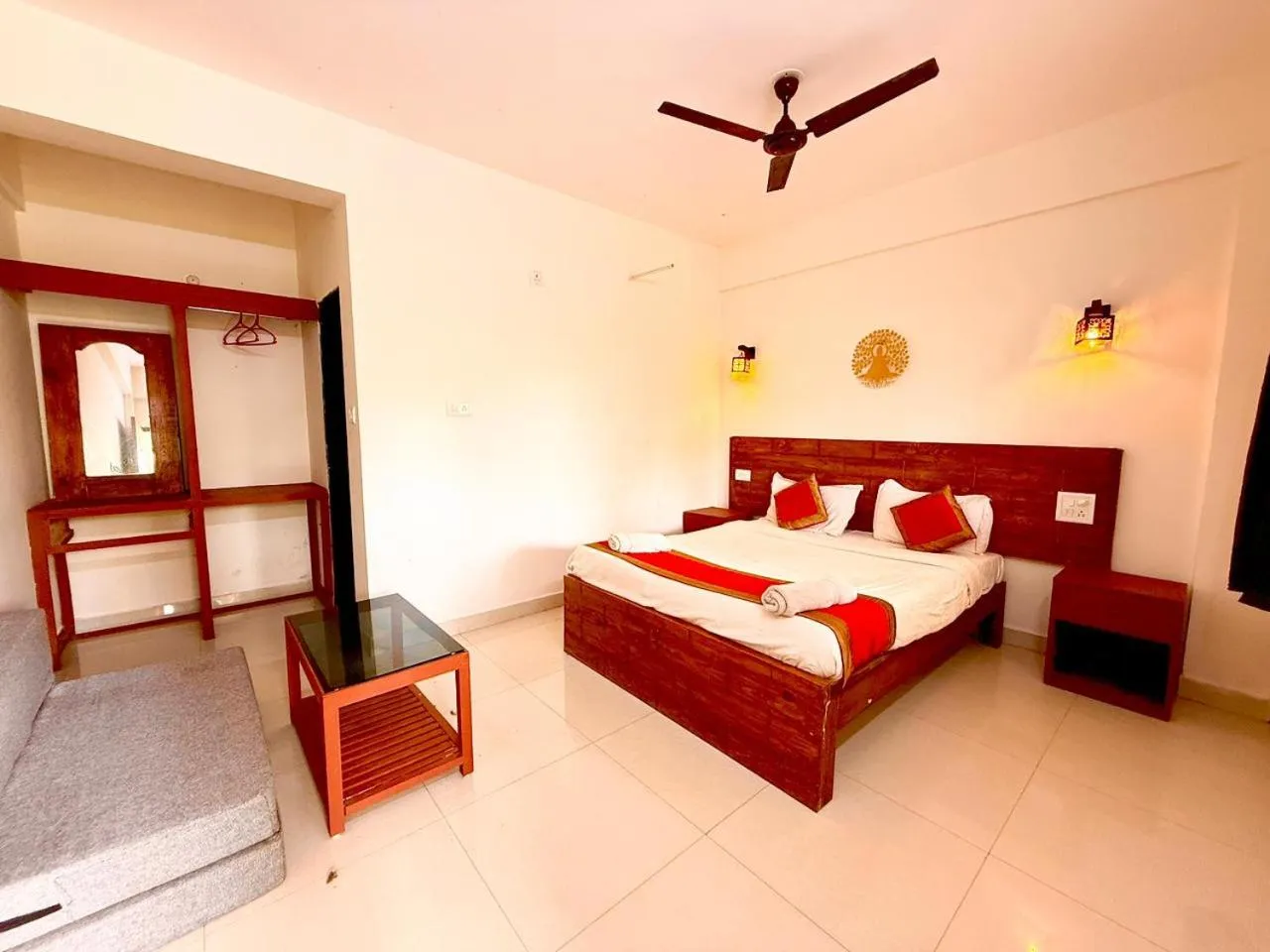 Bed in The Mamta Courtyard Anjuna