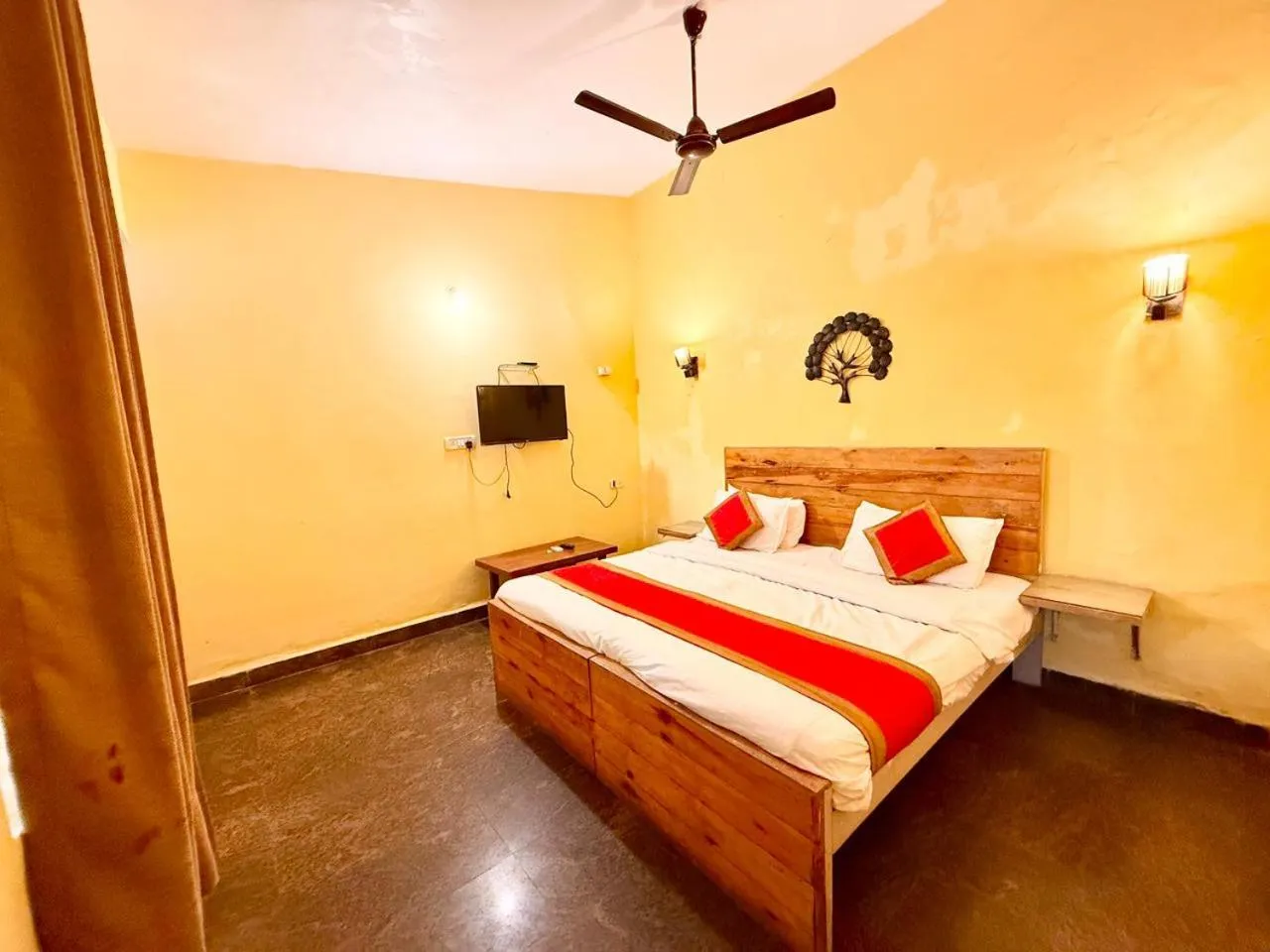 Bed in The Mamta Courtyard Anjuna