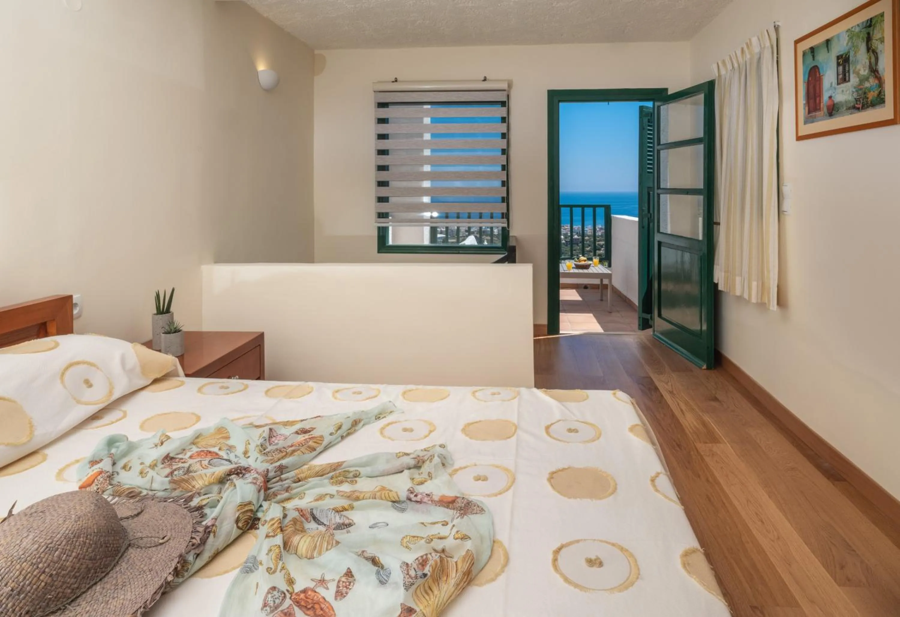 Balcony/Terrace, Bed in Kalimera Village