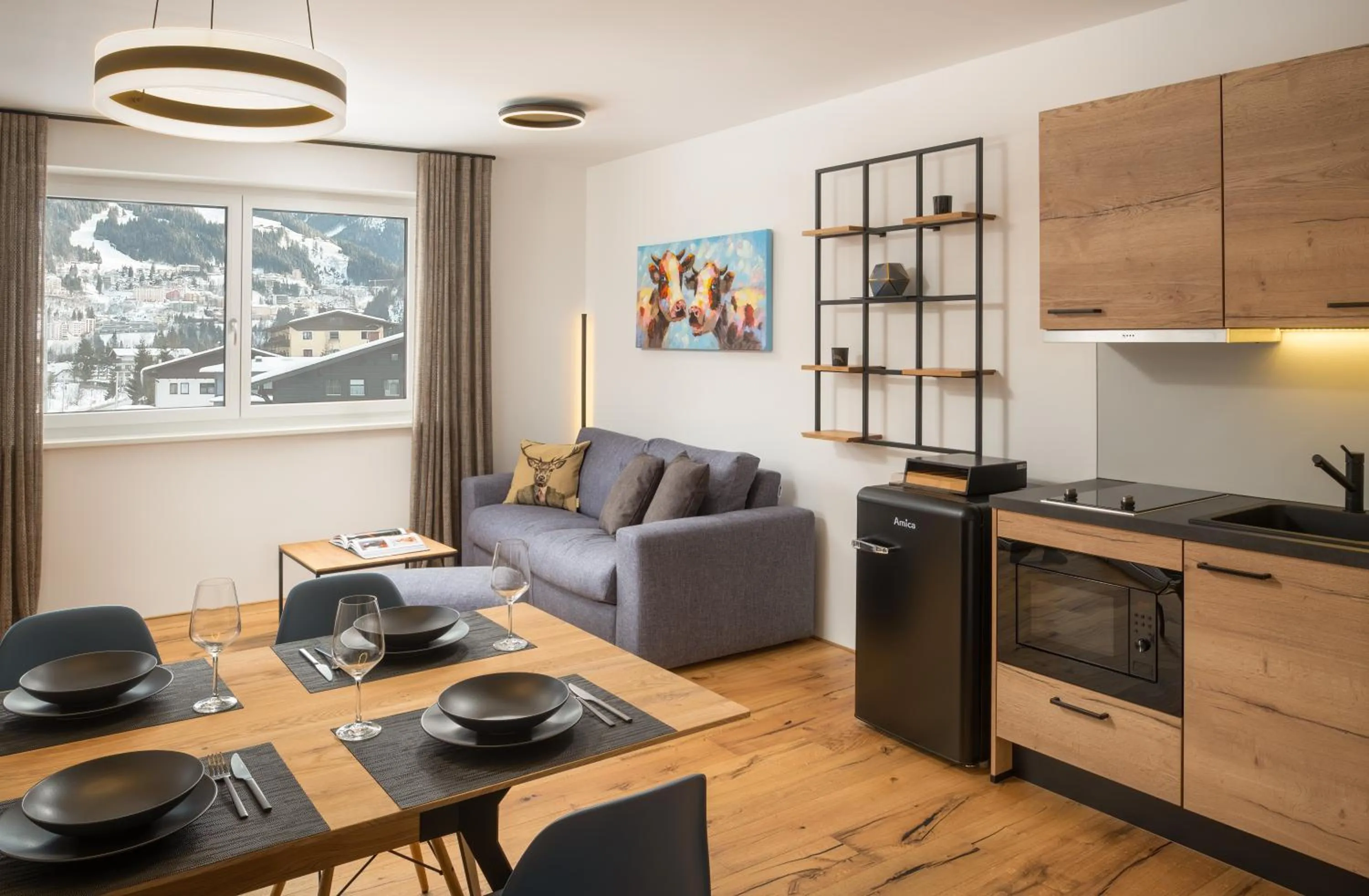 Kitchen or kitchenette in Auhof - Apartments Bad Gastein