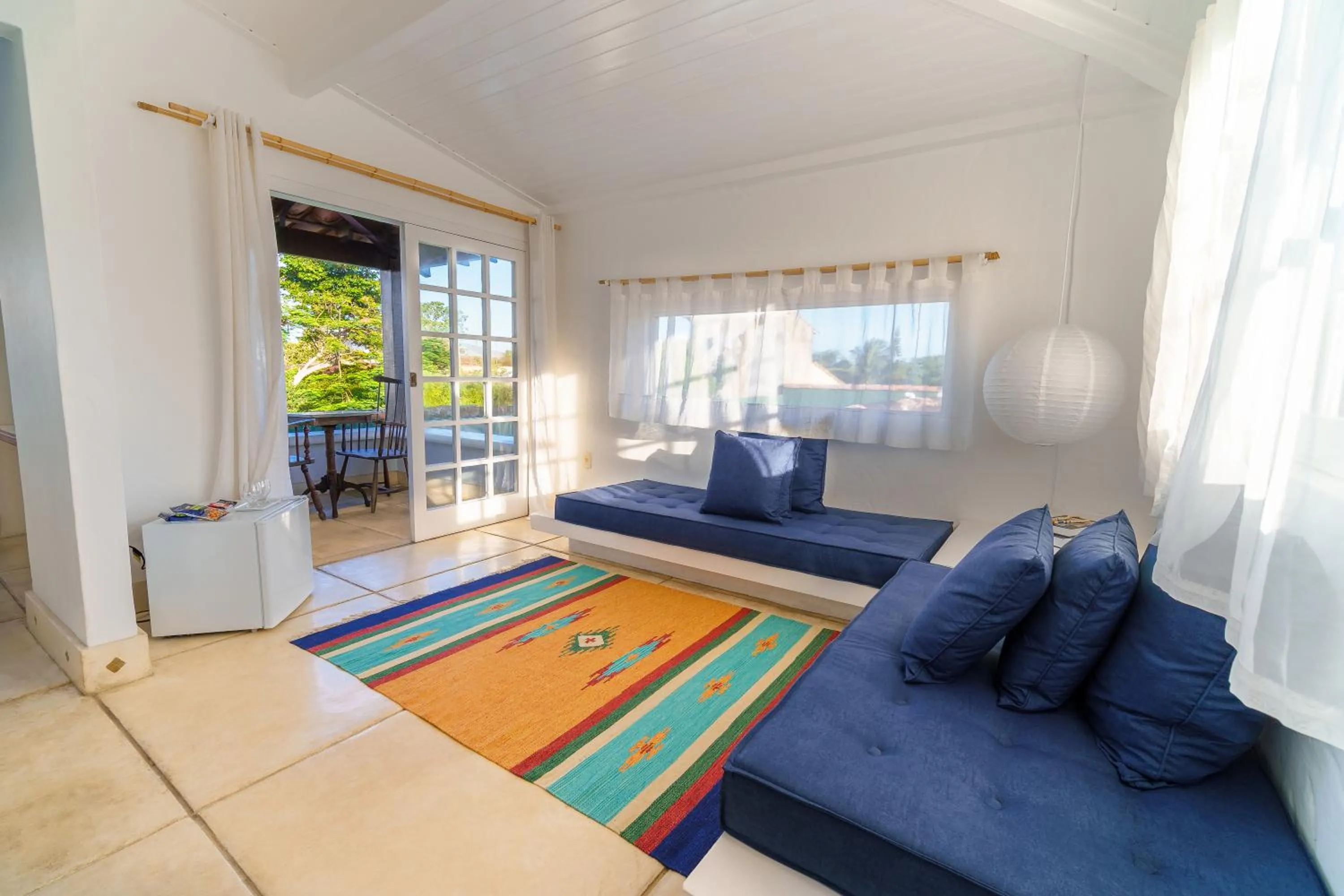 Living room in Pousada Maré