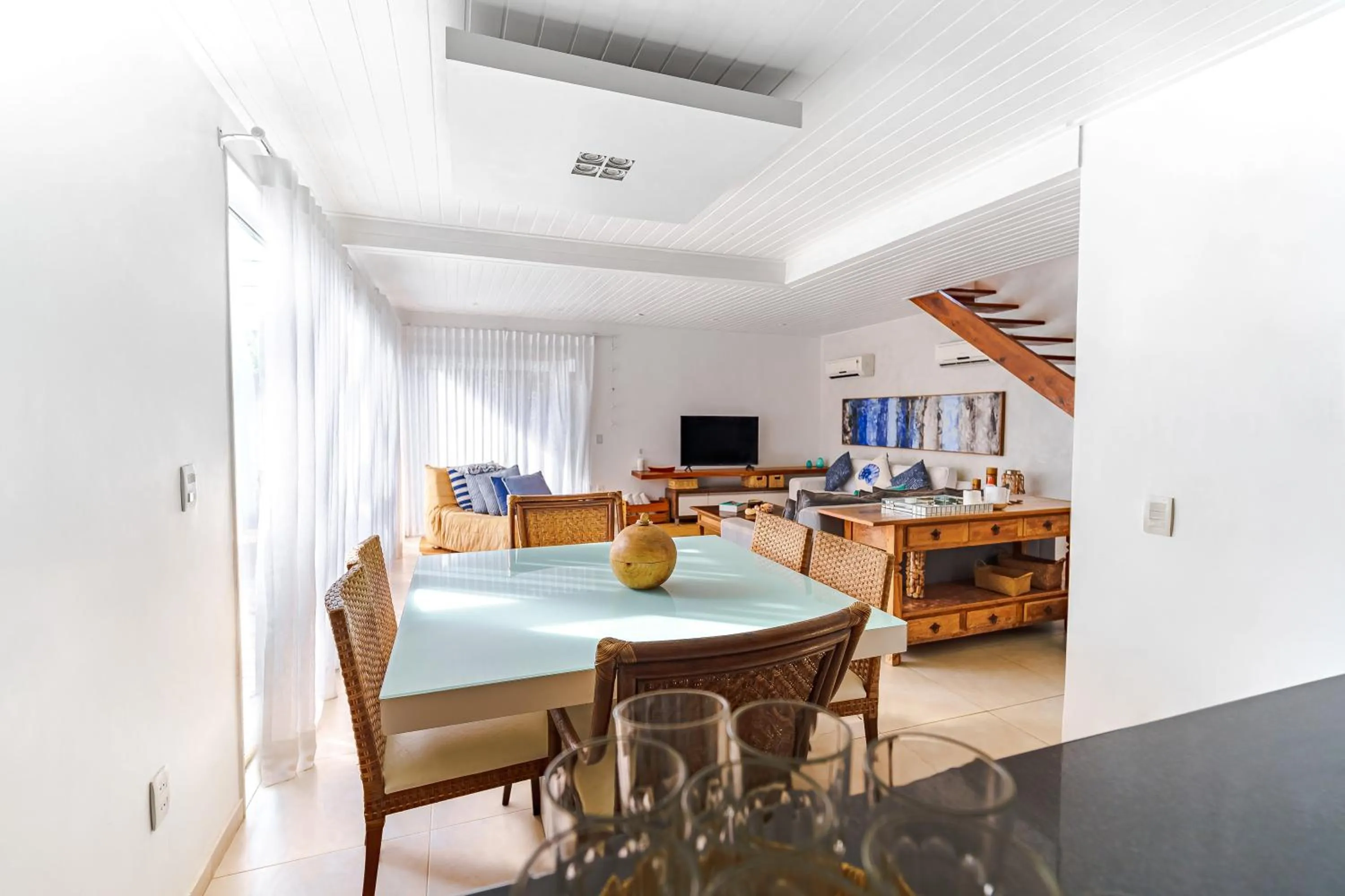 Living room in Pousada Maré