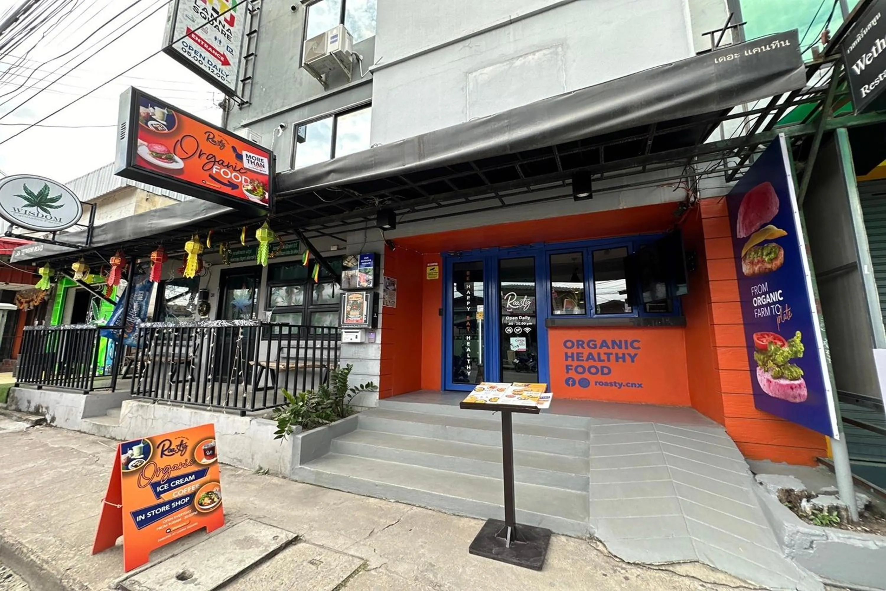 Property building in BW Studios thai art style