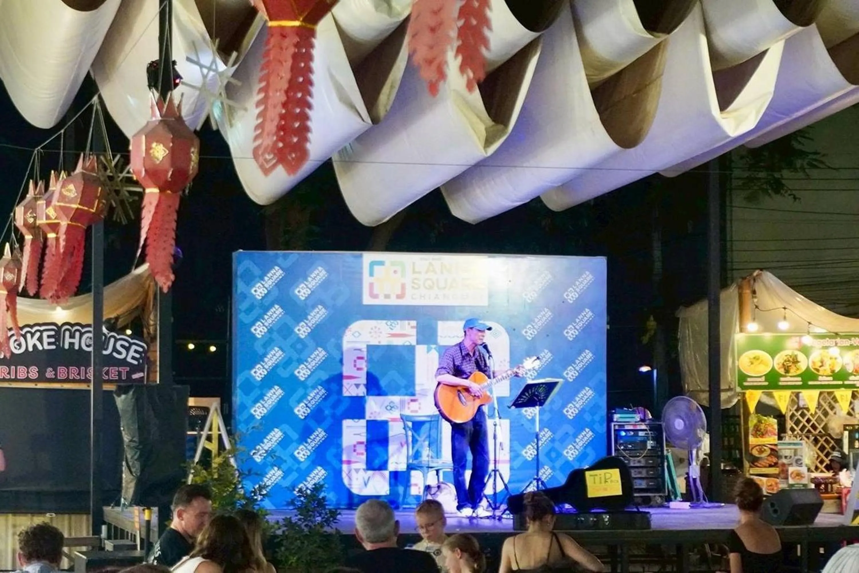 Nearby landmark in BW Studios thai art style