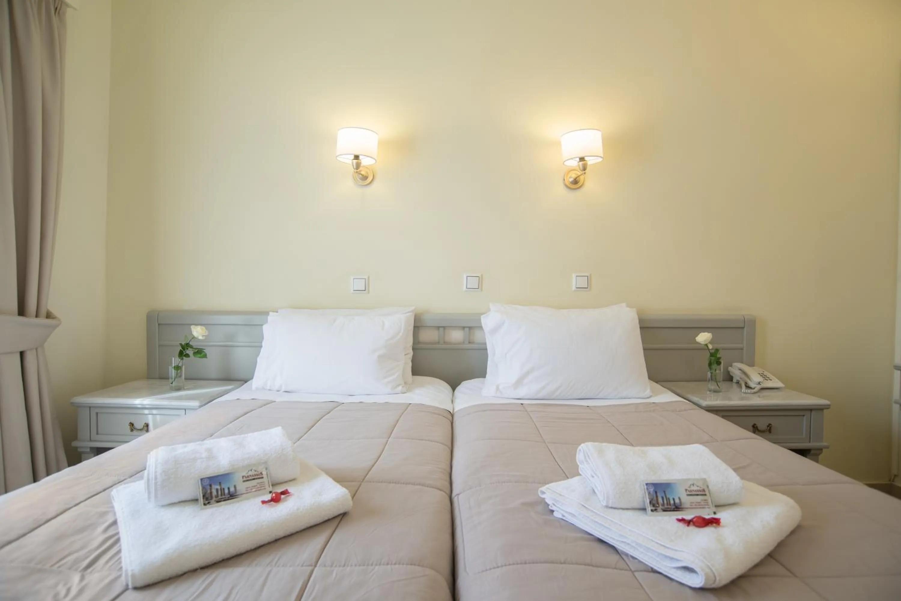 Bed in Parnassos Delphi Hotel