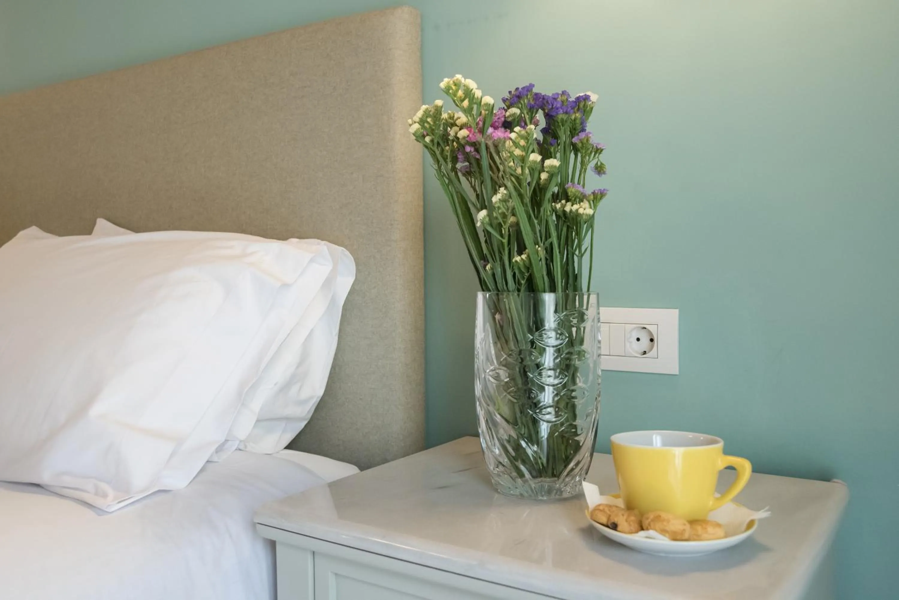 Decorative detail, Bed in Parnassos Delphi Hotel