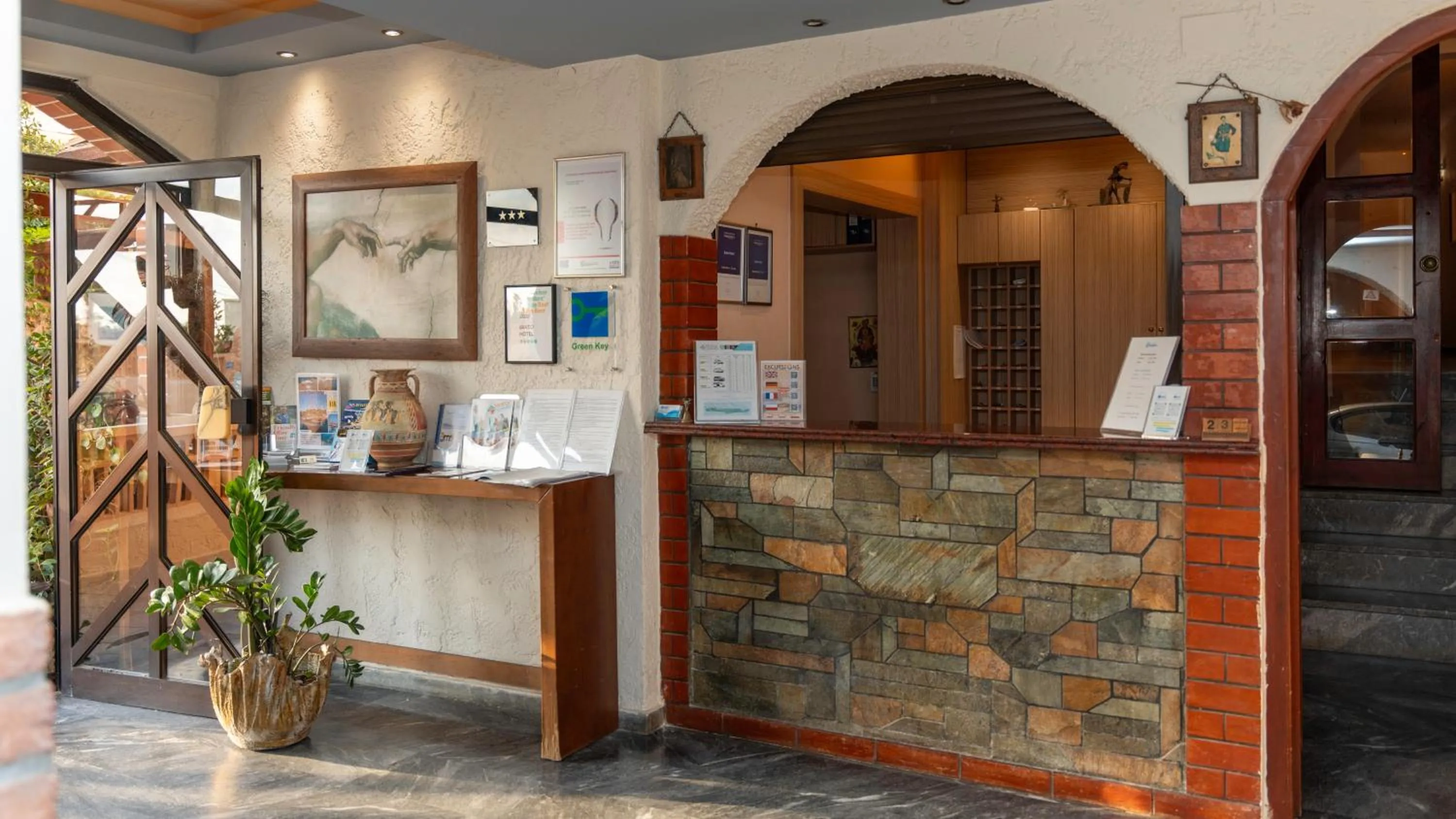 Lobby or reception in Erato Hotel