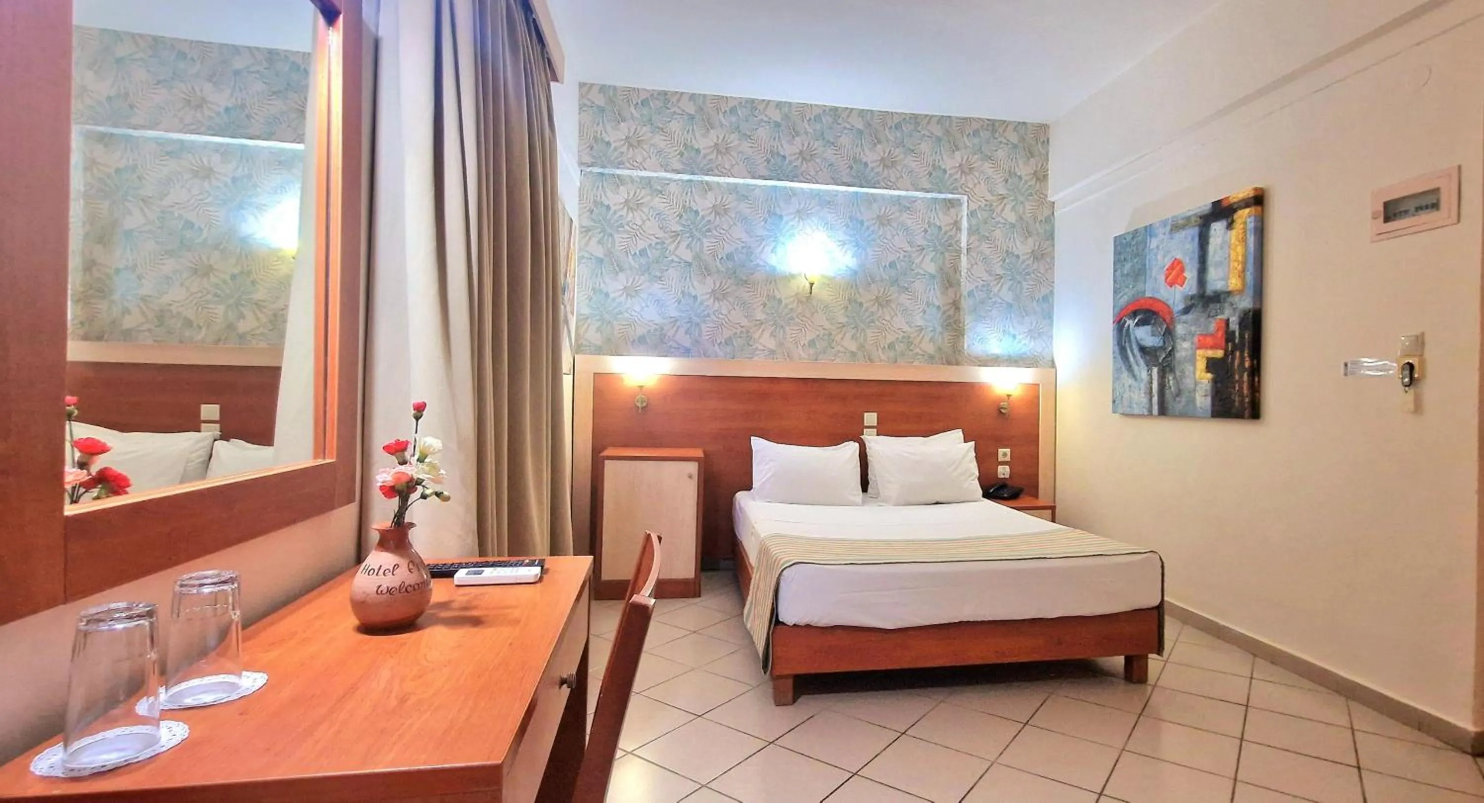 Bed in Erato Hotel