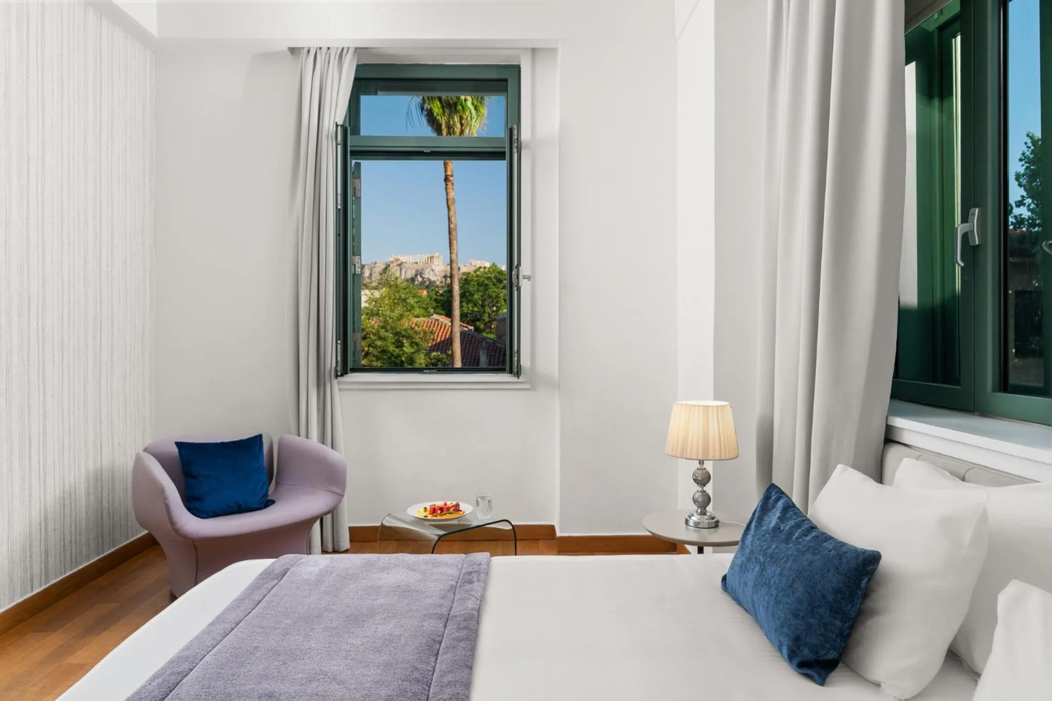 Bed in Athenaeum Eridanus Luxury Hotel