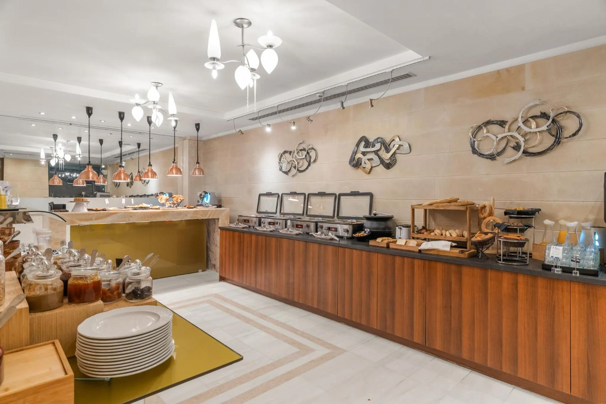 Buffet breakfast in Athenaeum Eridanus Luxury Hotel