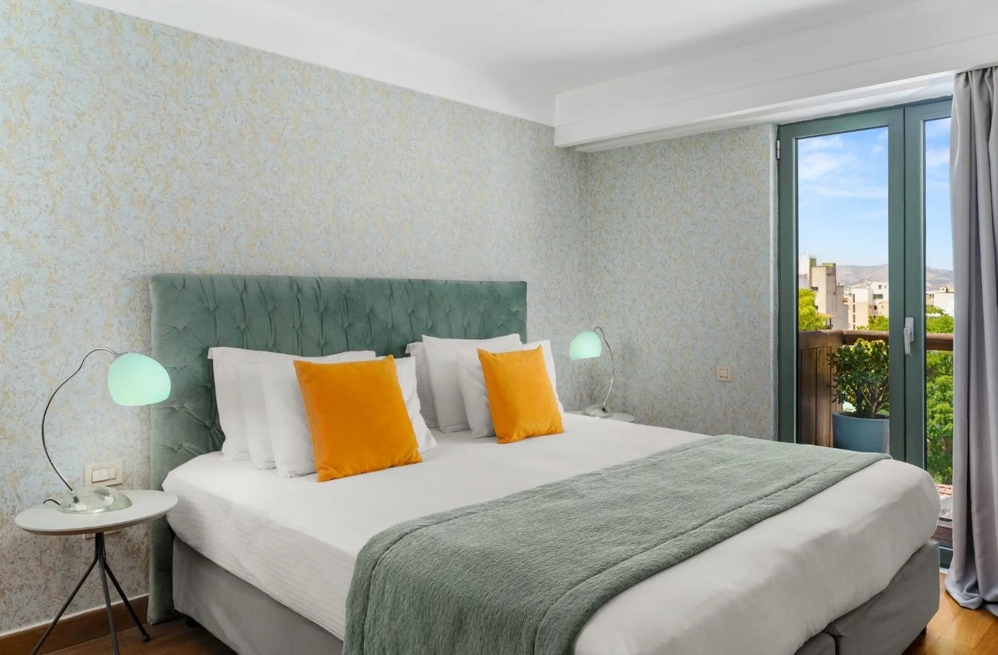 Bed in Athenaeum Eridanus Luxury Hotel