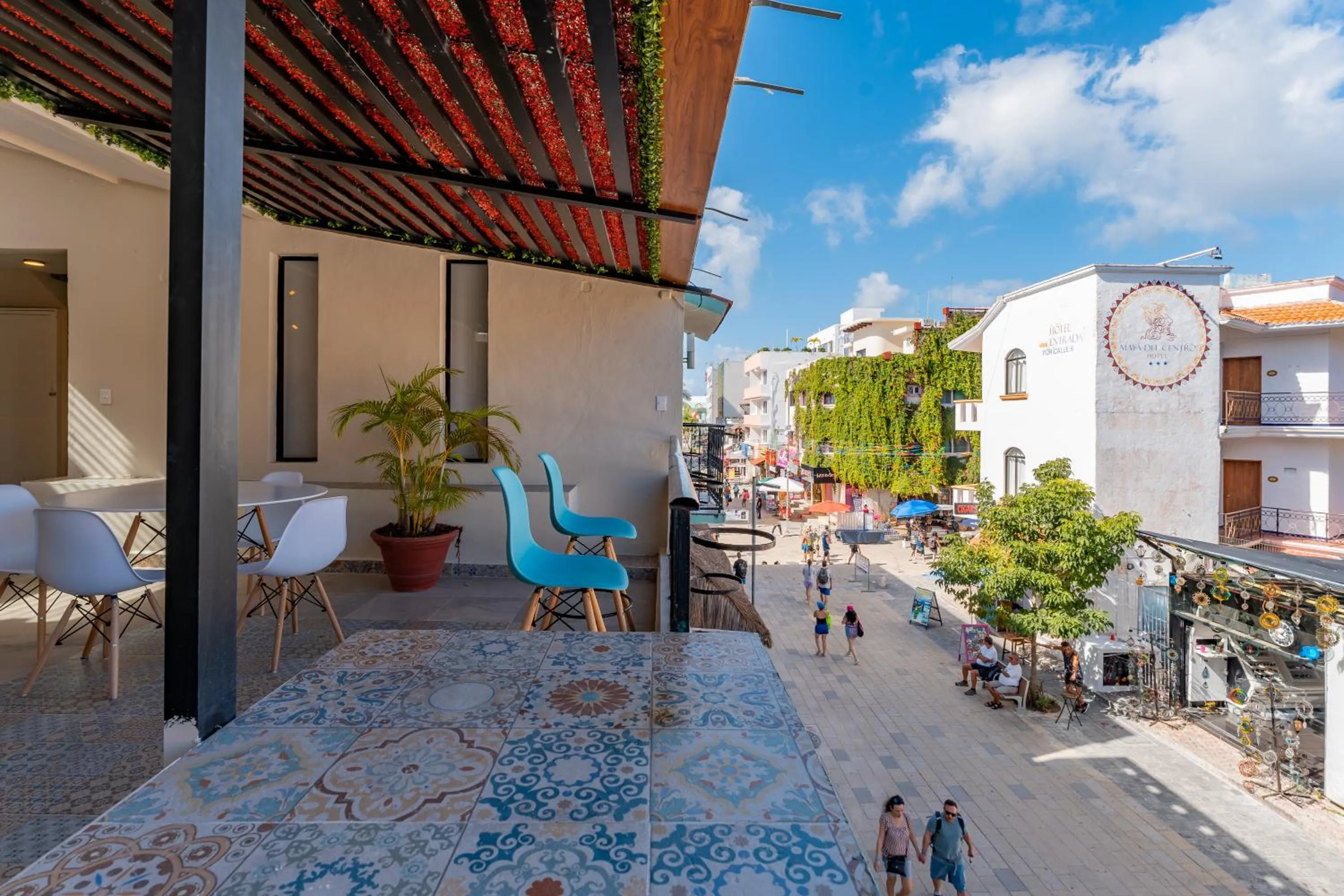 Balcony/Terrace in Hotel Brisas 5a AV, Playa del Carmen