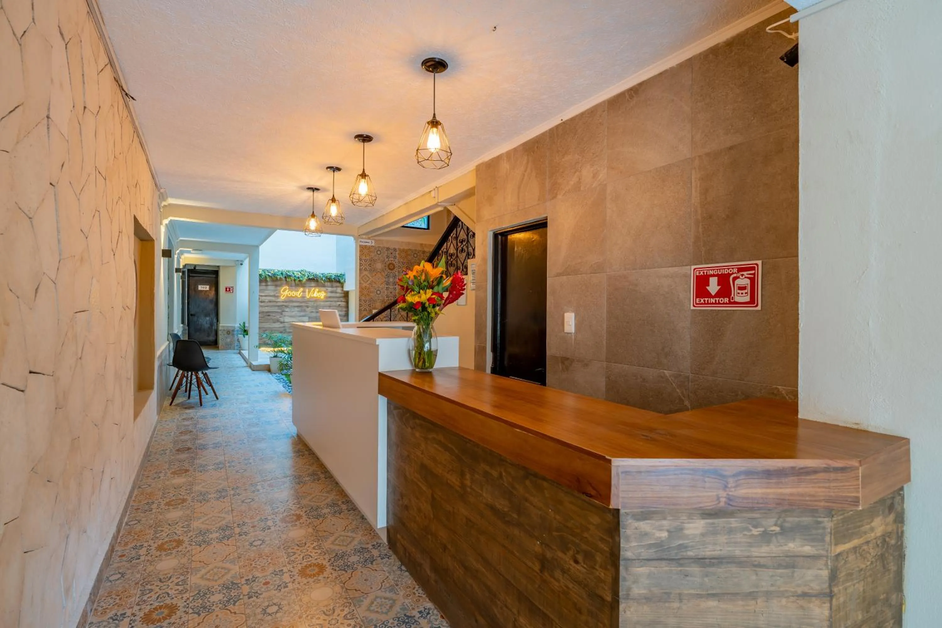 Lobby or reception in Hotel Brisas 5a AV, Playa del Carmen