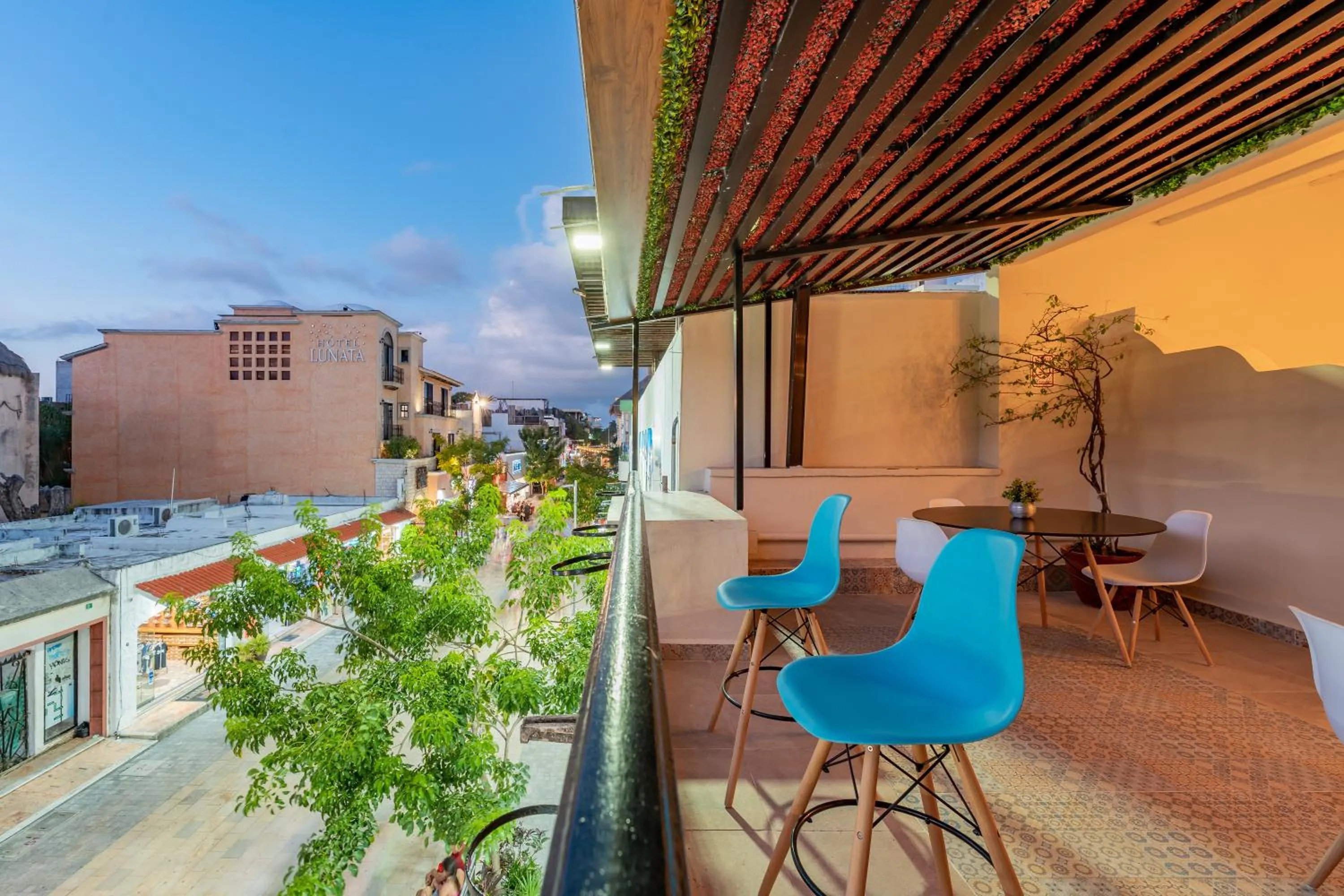 Balcony/Terrace in Hotel Brisas 5a AV, Playa del Carmen