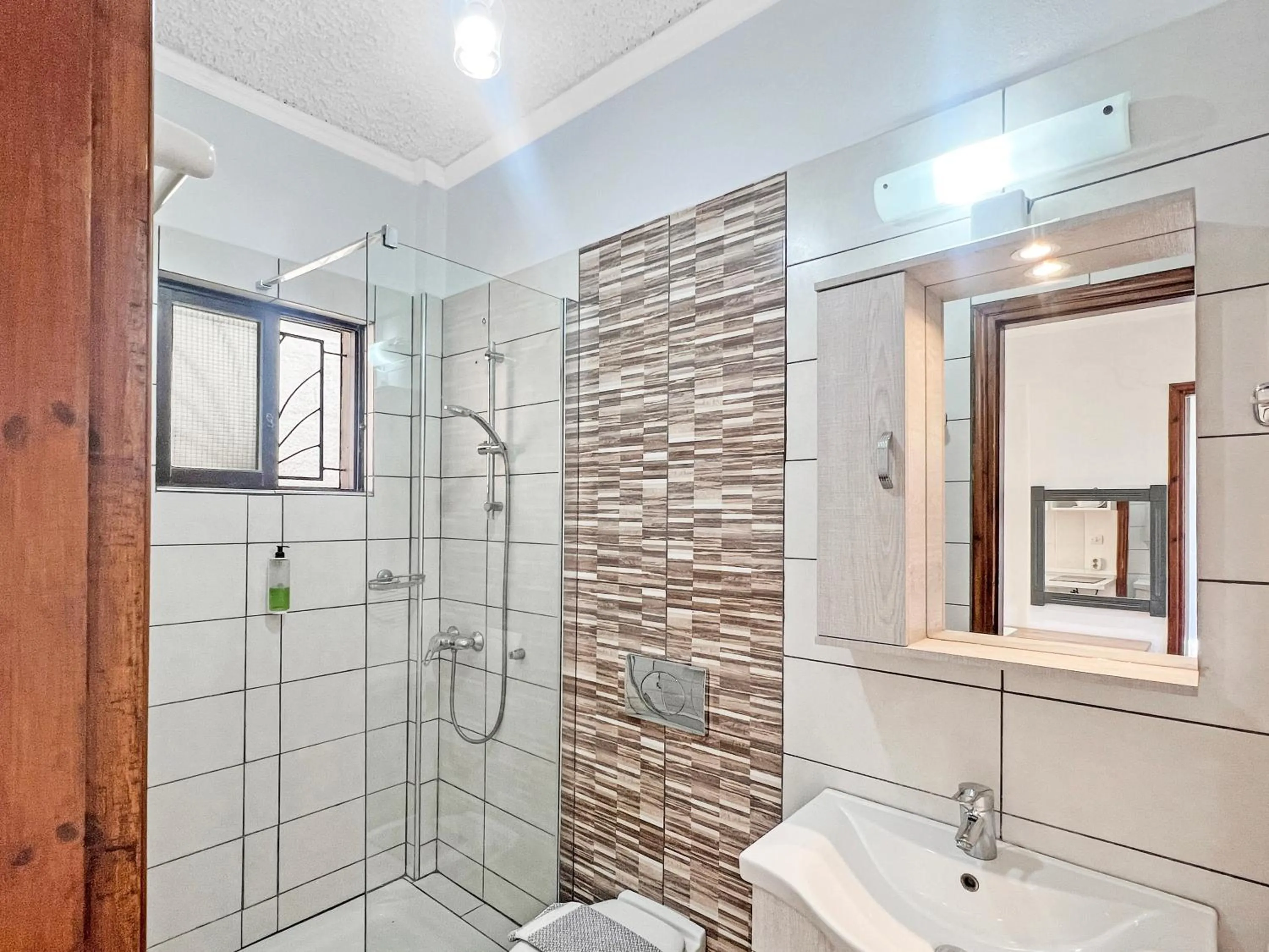 Shower in Corfu Andromaches Holiday Apartments