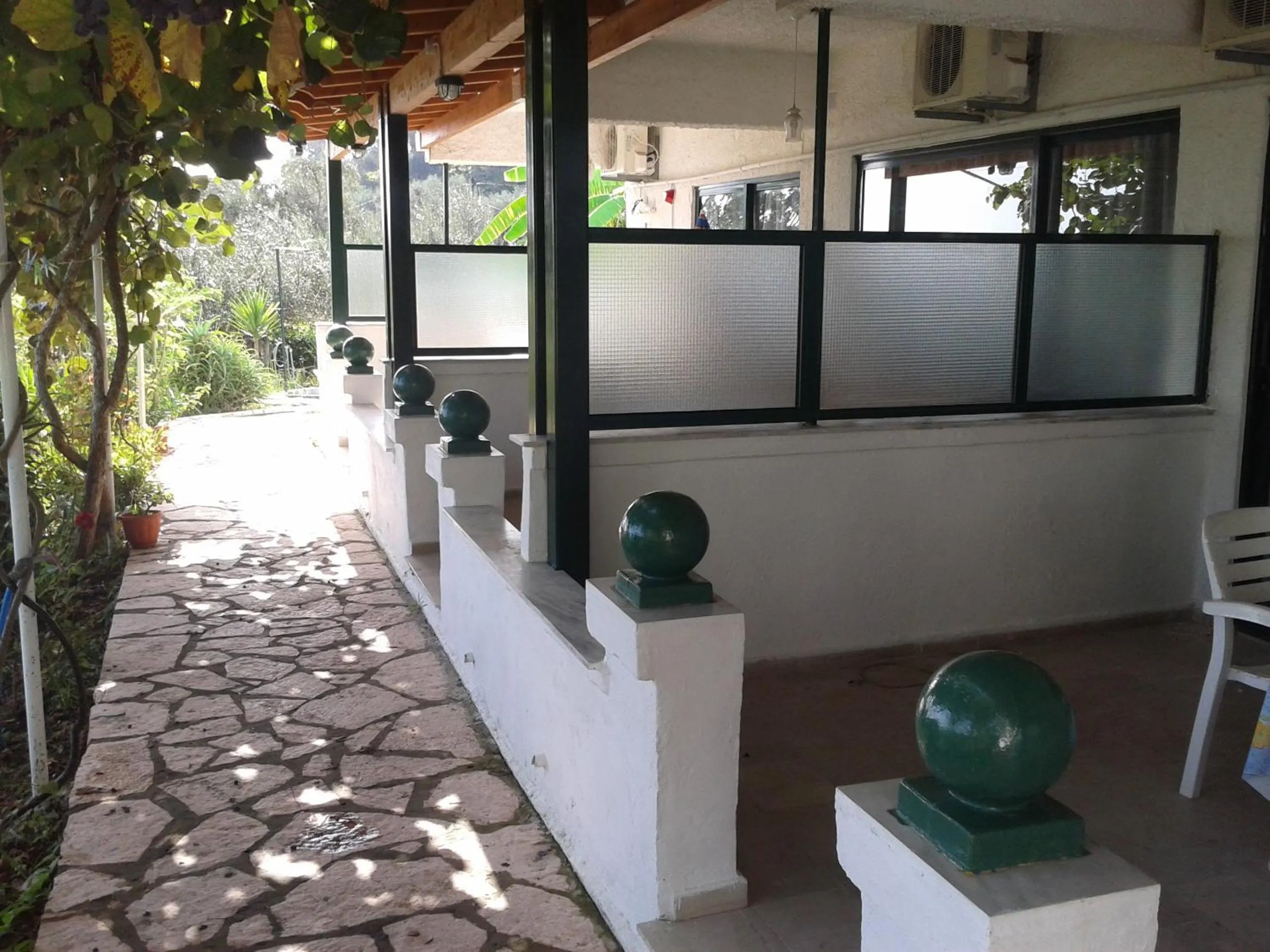 Balcony/Terrace in Corfu Andromaches Holiday Apartments