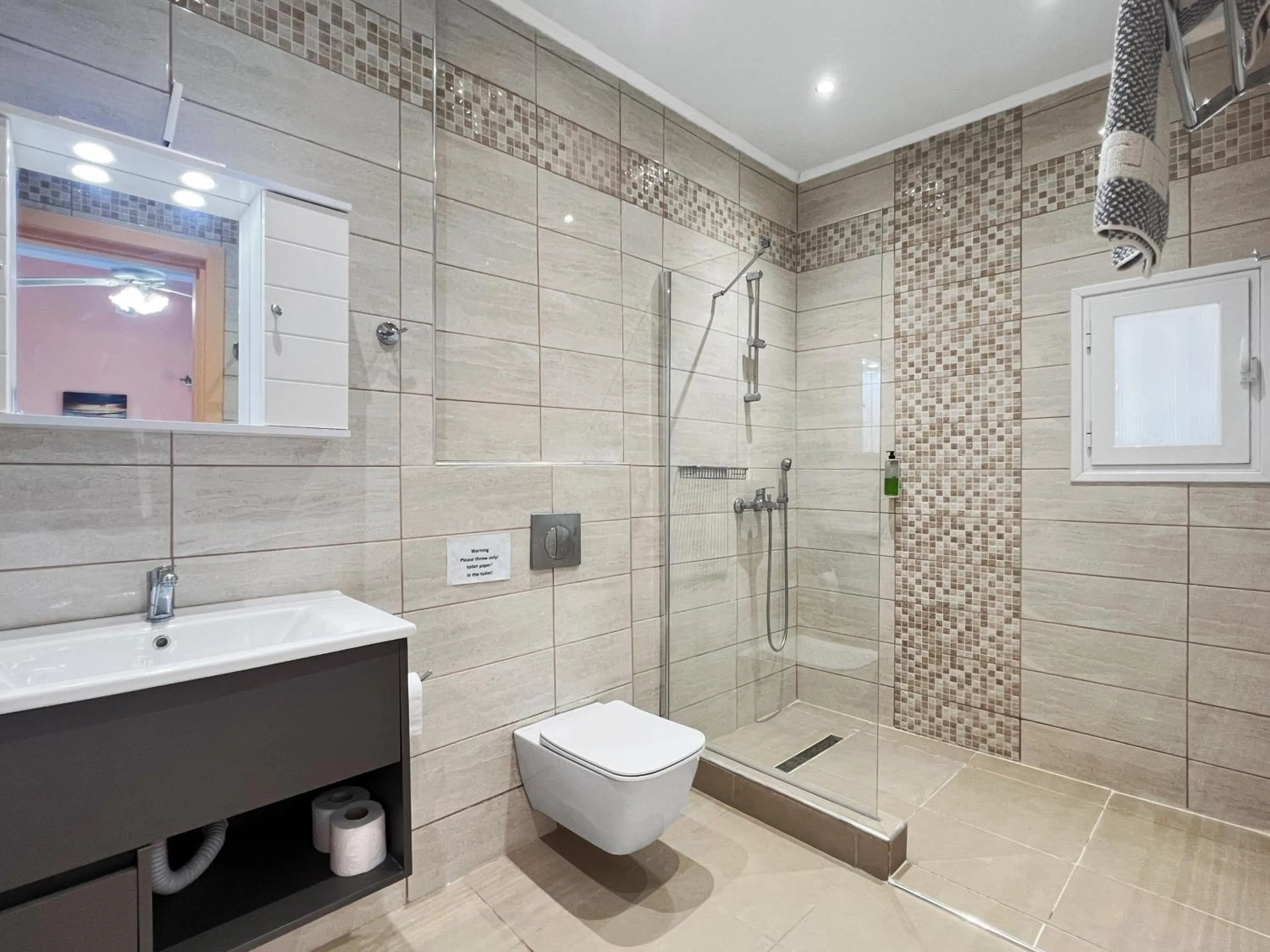 Shower in Corfu Andromaches Holiday Apartments