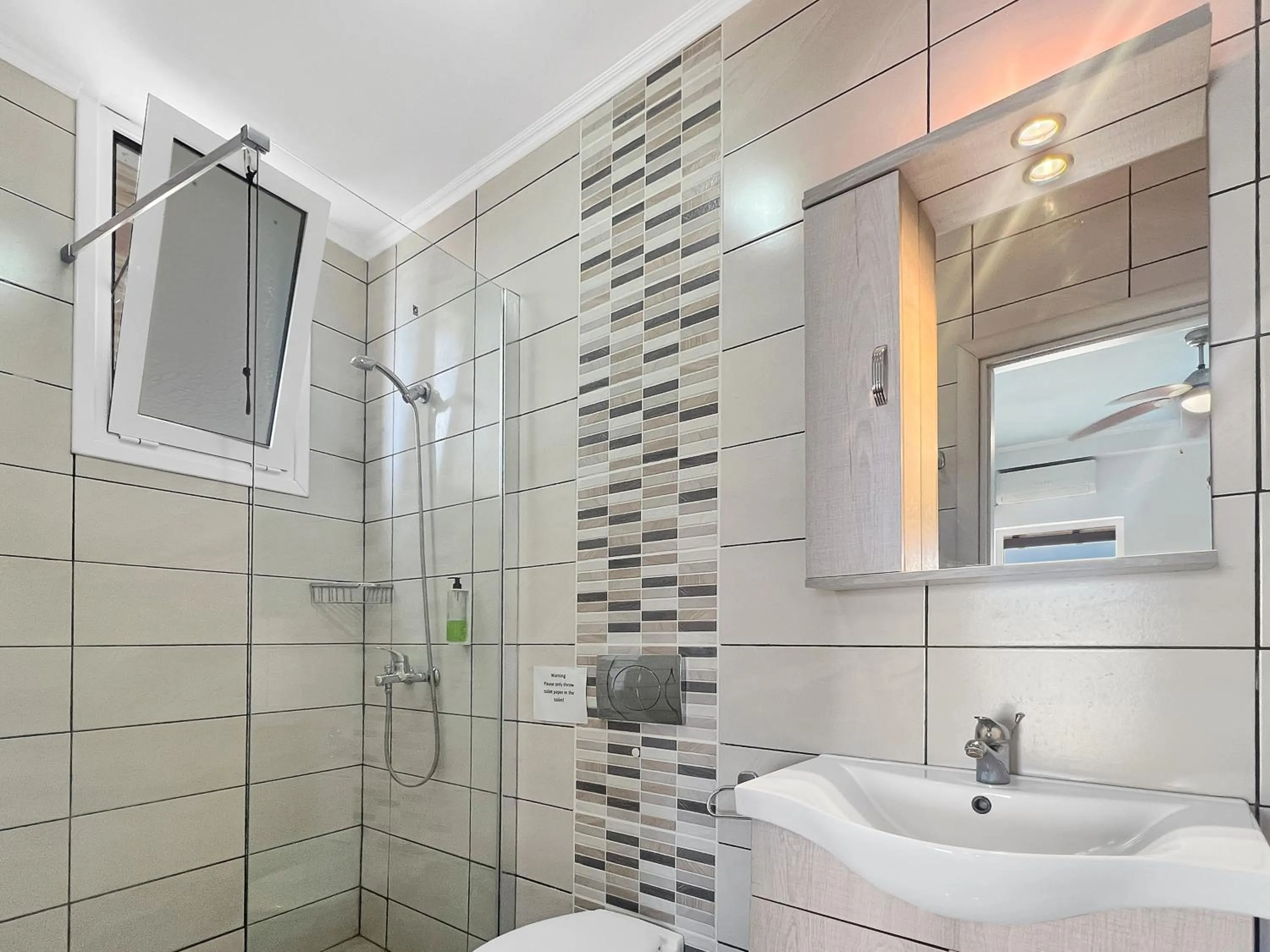 Shower in Corfu Andromaches Holiday Apartments