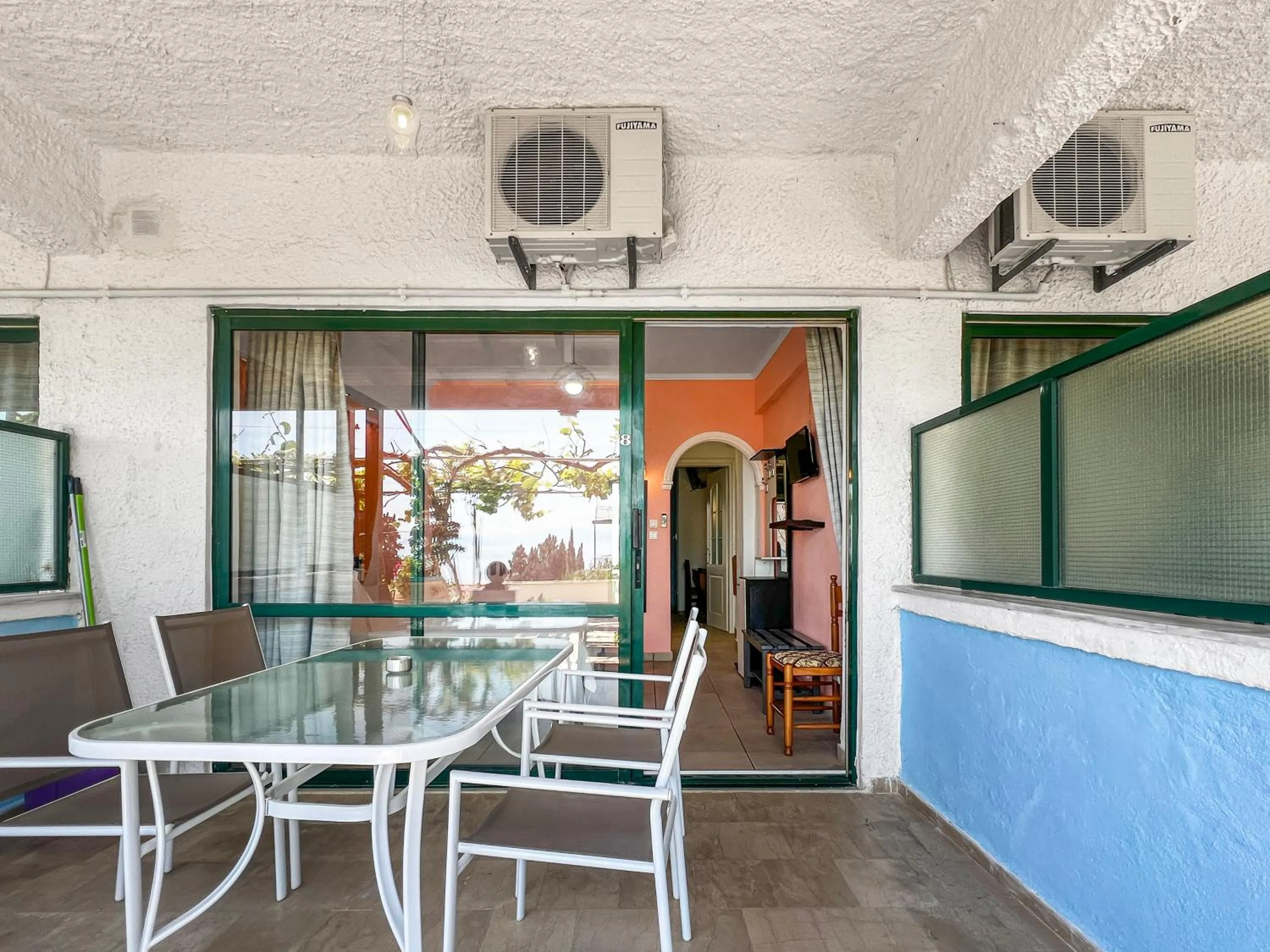 Balcony/Terrace in Corfu Andromaches Holiday Apartments