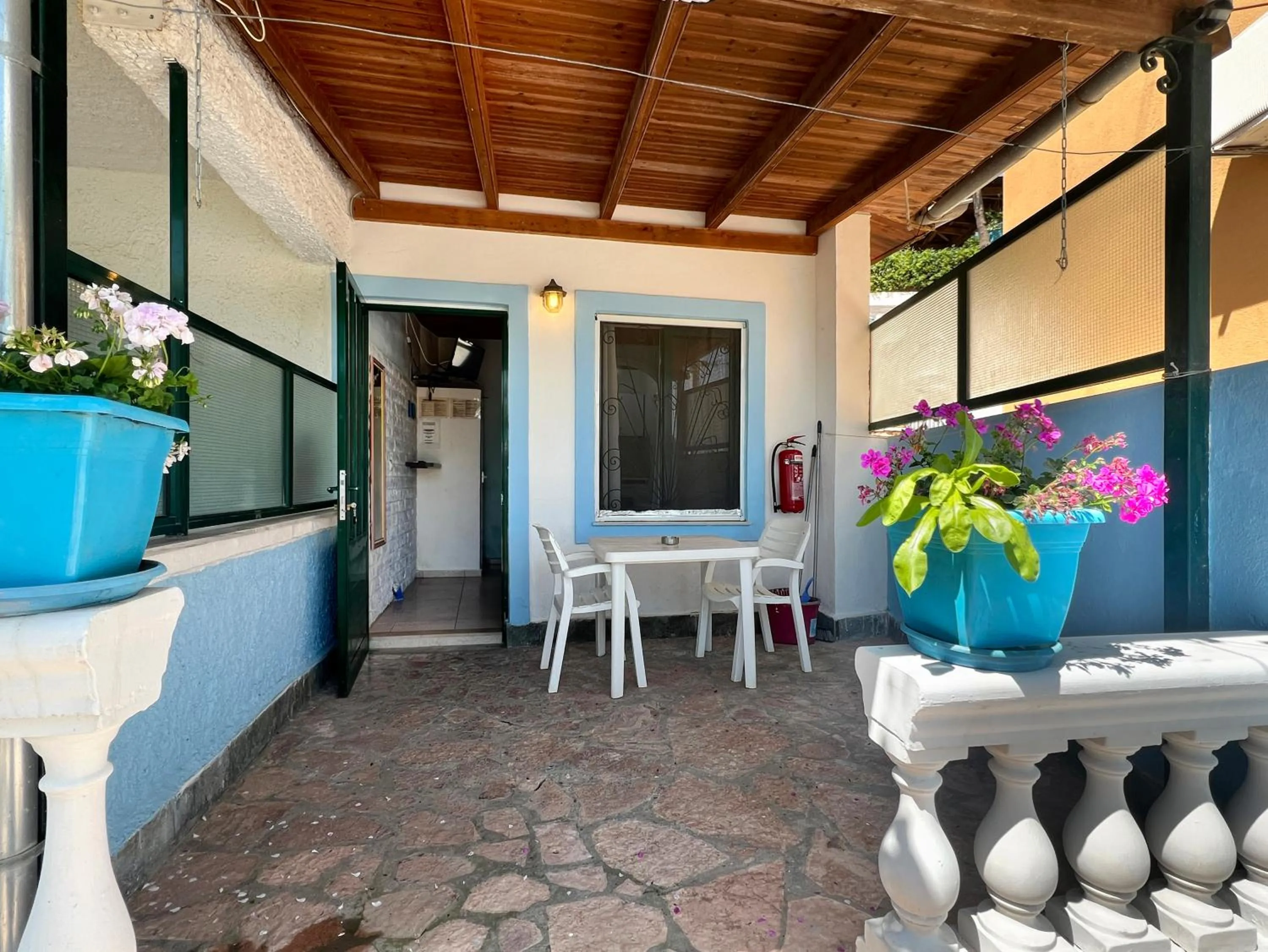 Patio in Corfu Andromaches Holiday Apartments