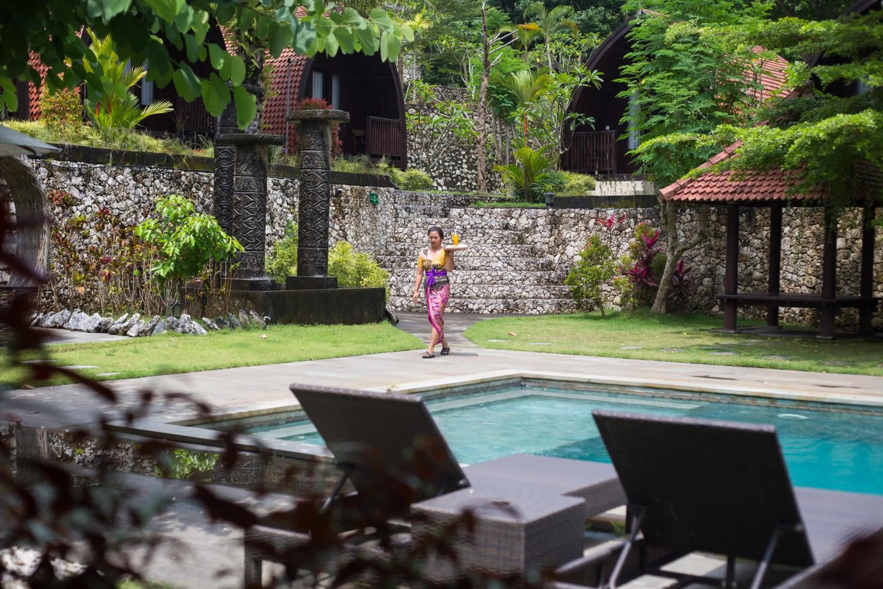 Pool view in Klumpu Hill Villas Nusa Penida