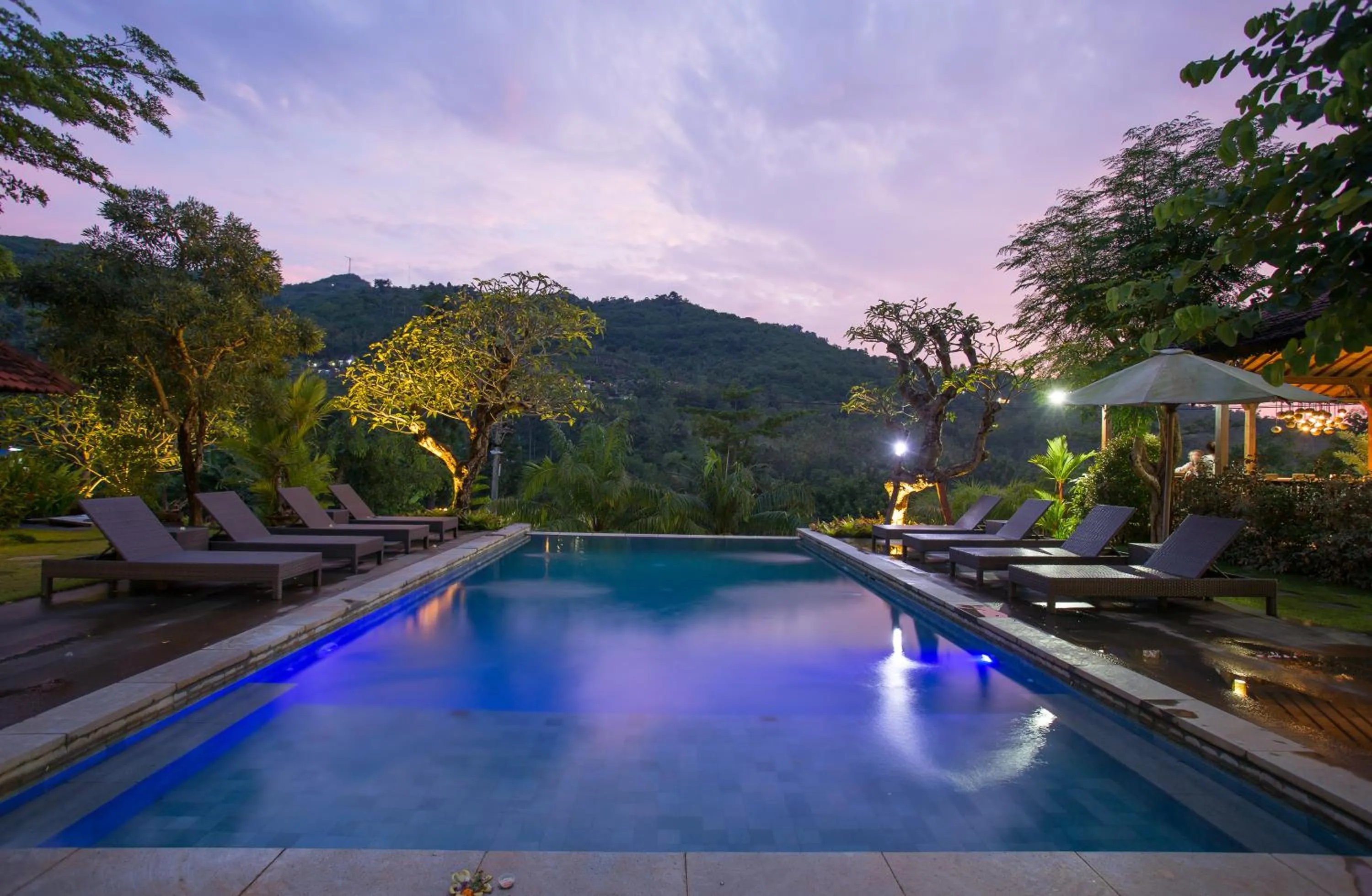 Pool view in Klumpu Hill Villas Nusa Penida