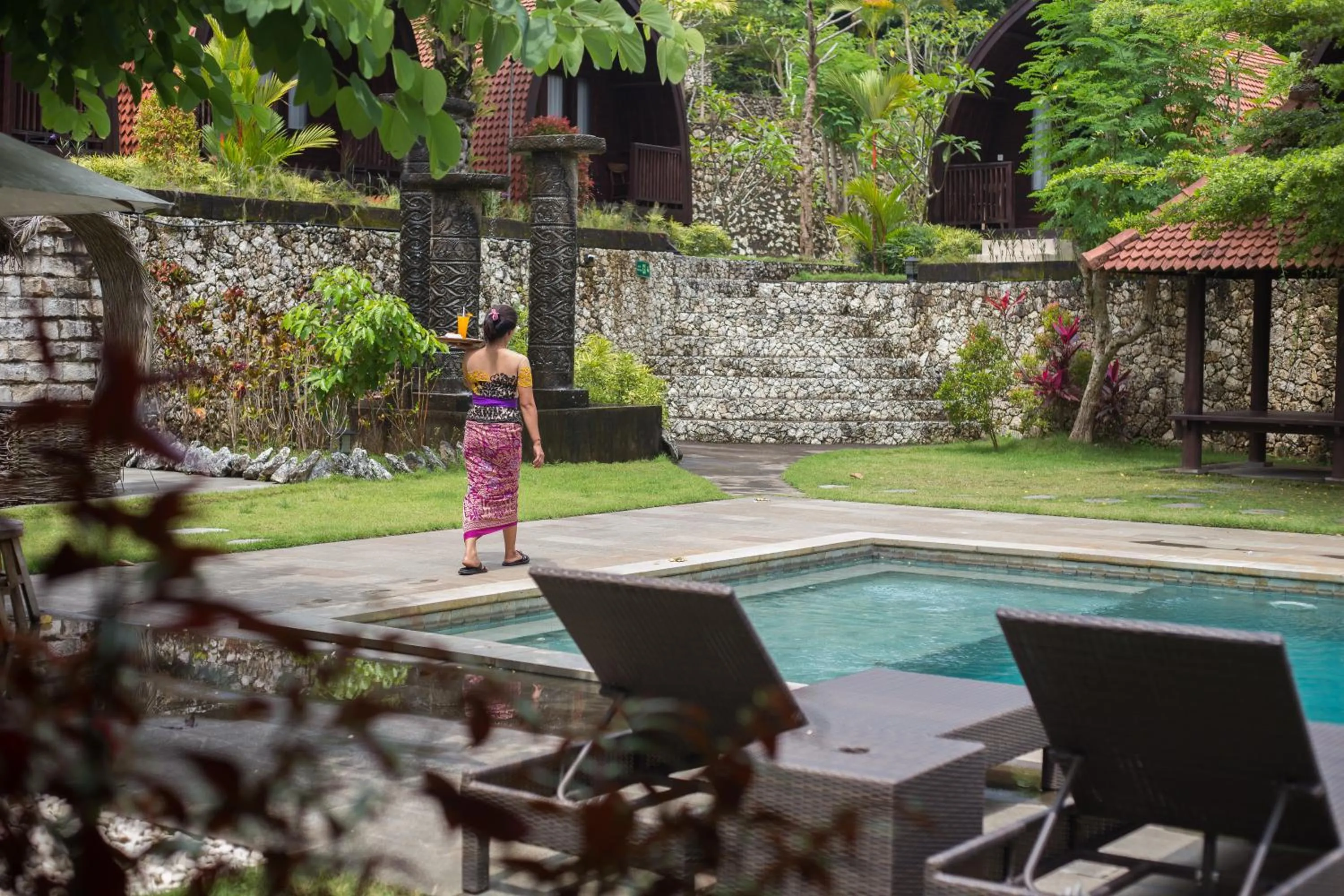 Pool view in Klumpu Hill Villas Nusa Penida