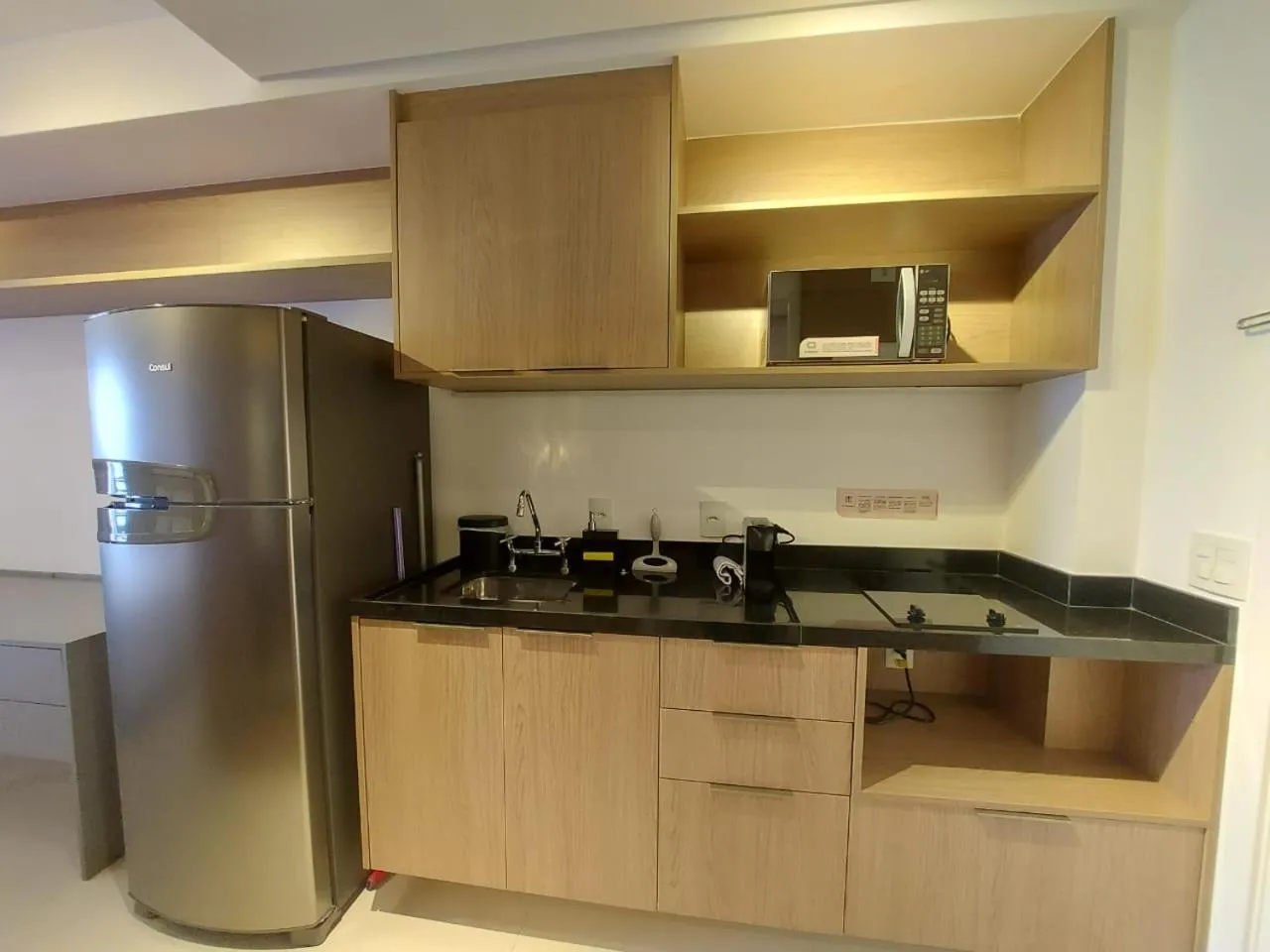 stove in Lindo studio em Moema
